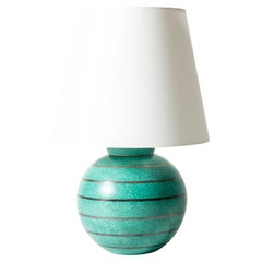 Modernist “Argenta” Table Lamp by Wilhelm Kåge, Gustavsberg, Sweden, 1940s