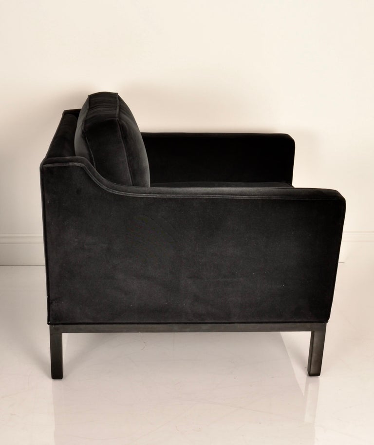 Modernist Arm Chairs with Ottoman For Sale 3