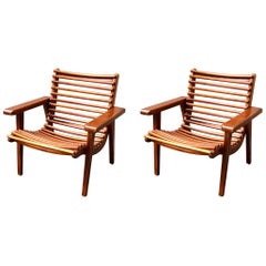 Modernist Armchair by M. Van Beuren Set of 2 Pieces