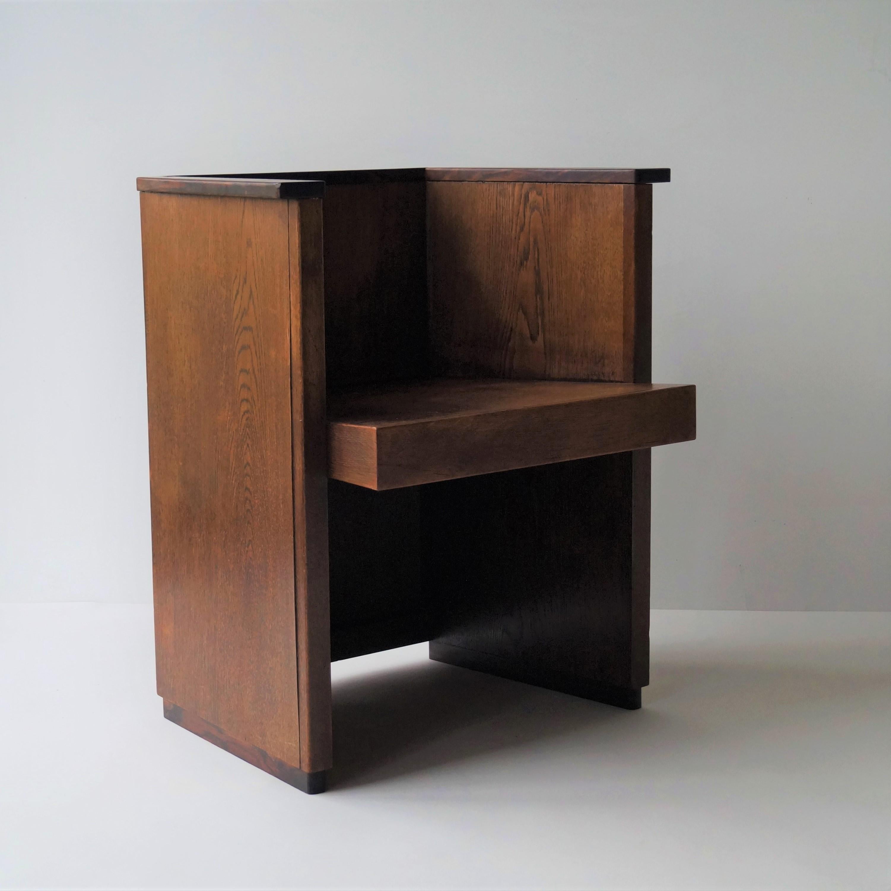 Dutch Art Deco modernist armchair by P.E.L. Izeren for the Genneper Molen, 1930s 8