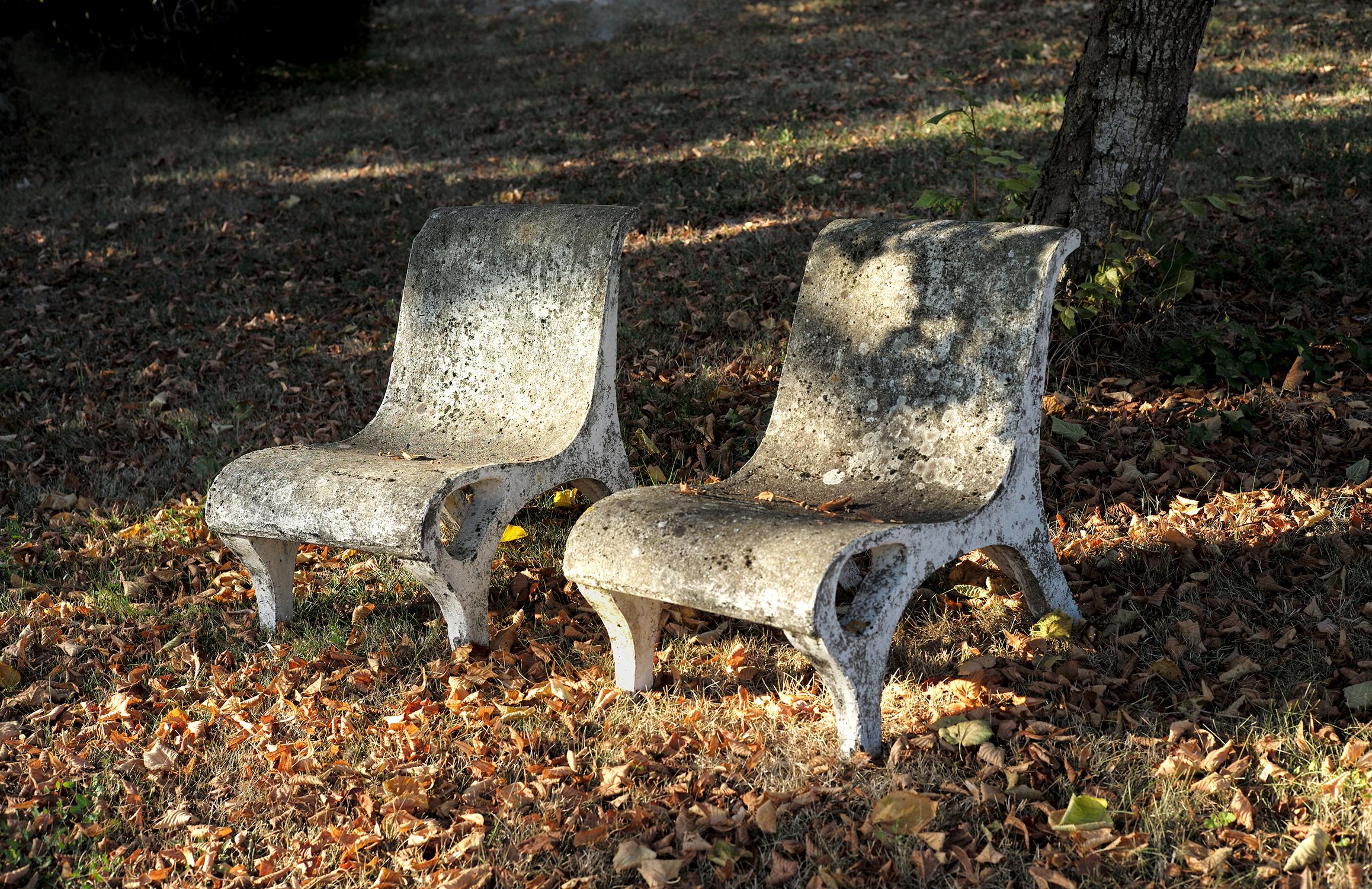 Modernist Armchair in Reinforced Concrete, France, 1950 4