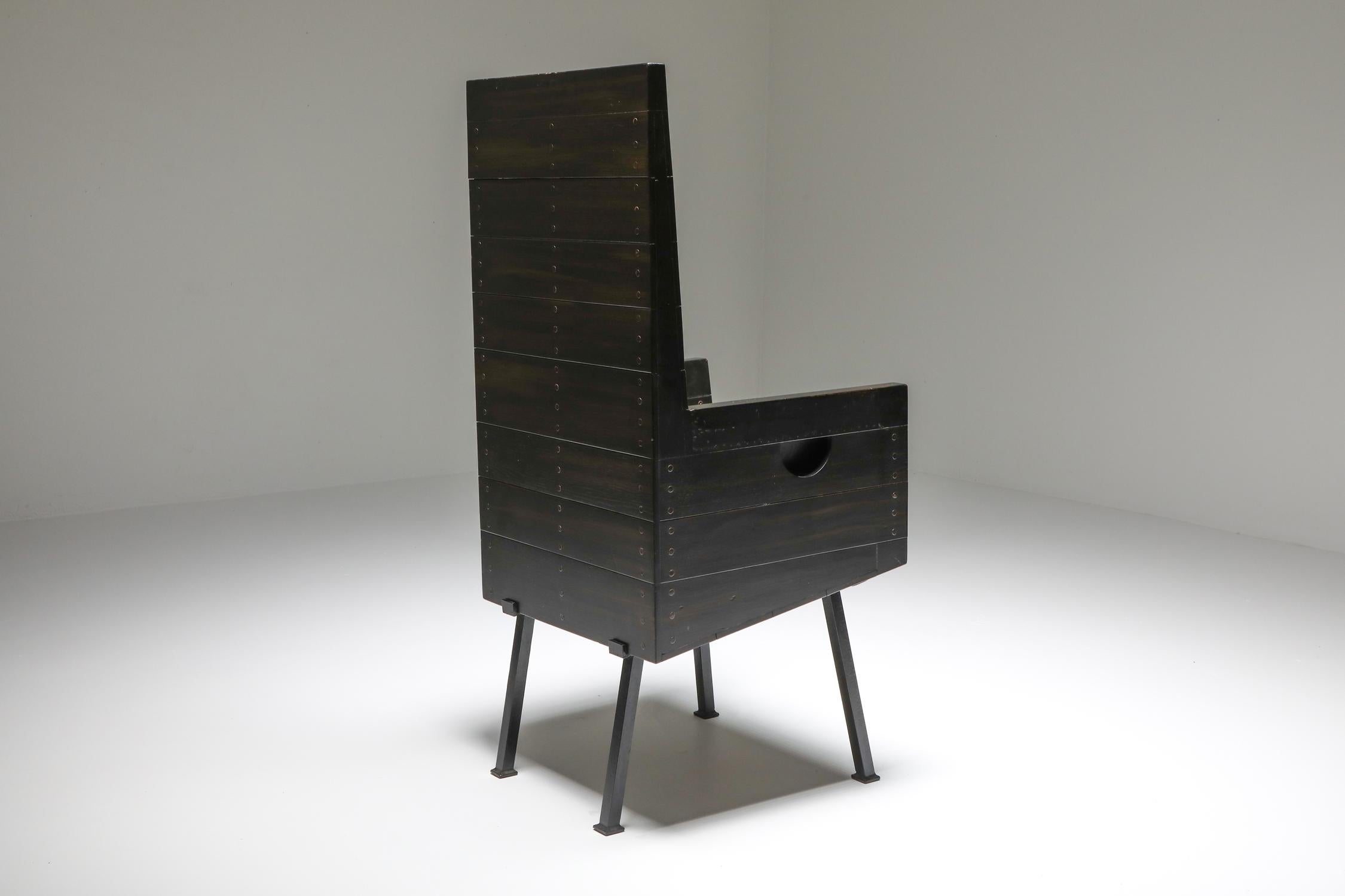 Dutch Modernist Armchair by Dom Hans Van Der Laan