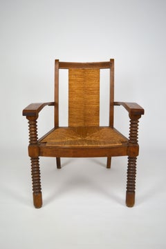 Modernist Art Deco Armchair, France, Midcentury