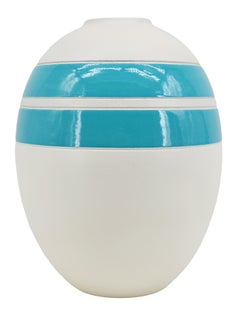 Vaso modernista in ceramica Art Déco di Kaza, France, Design/One, 1920