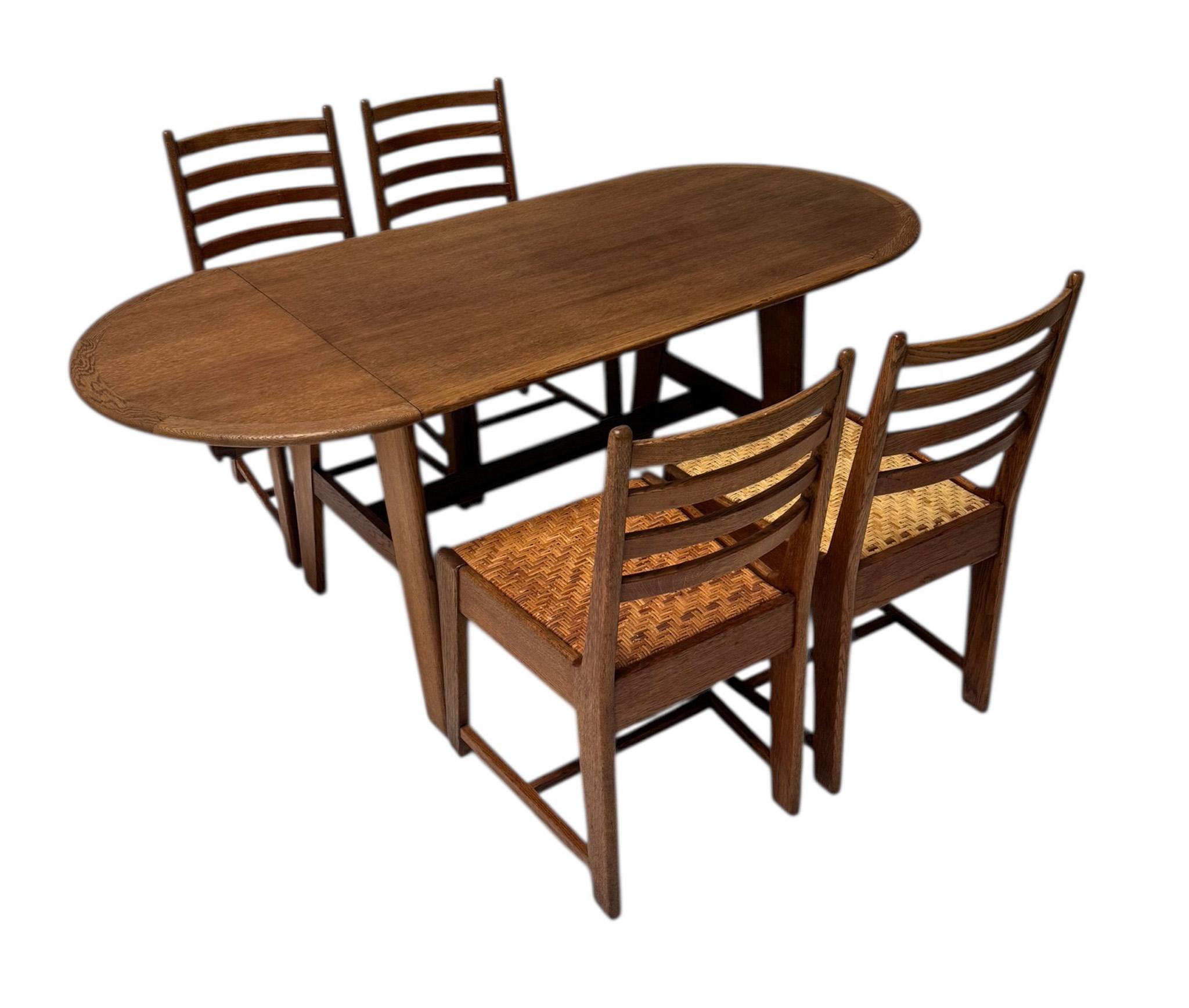 Modernist Art Deco Dining Room Table by Bas van Pelt for My Home, 1930s For Sale 8