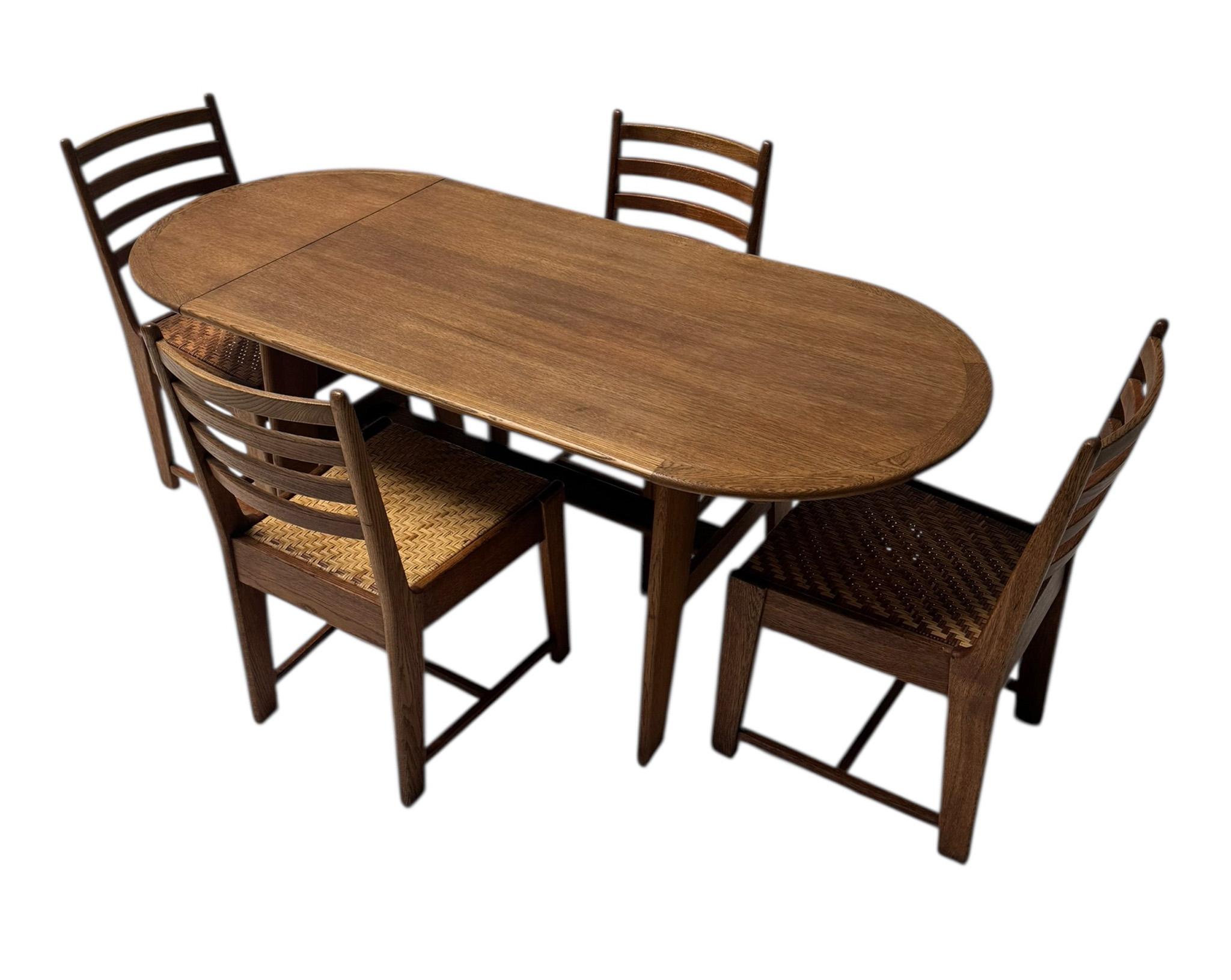 Modernist Art Deco Dining Room Table by Bas van Pelt for My Home, 1930s For Sale 9