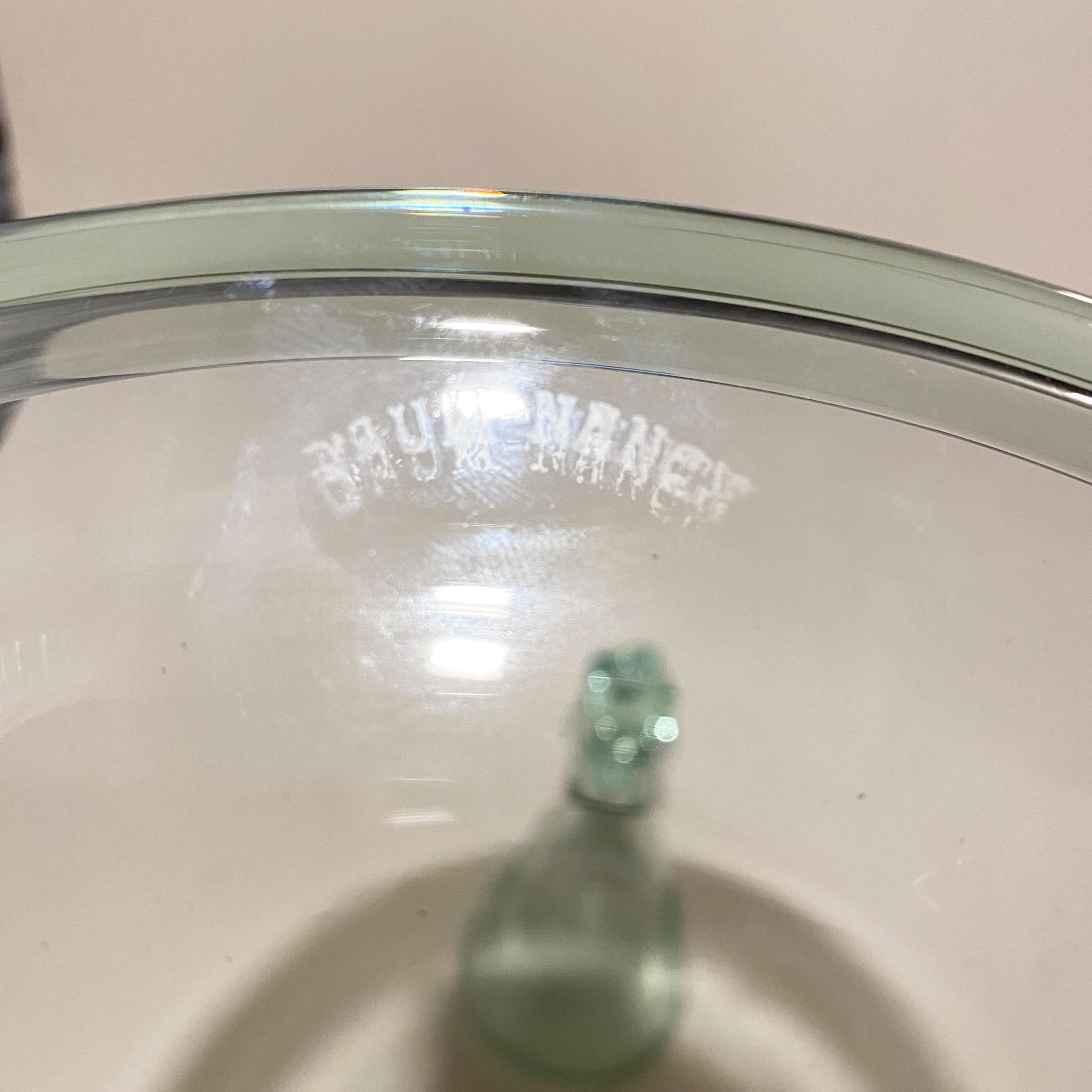 Juego de copas, bandeja y decantador modernistas Art Decó de Daum, Francia, años 20. Cristal