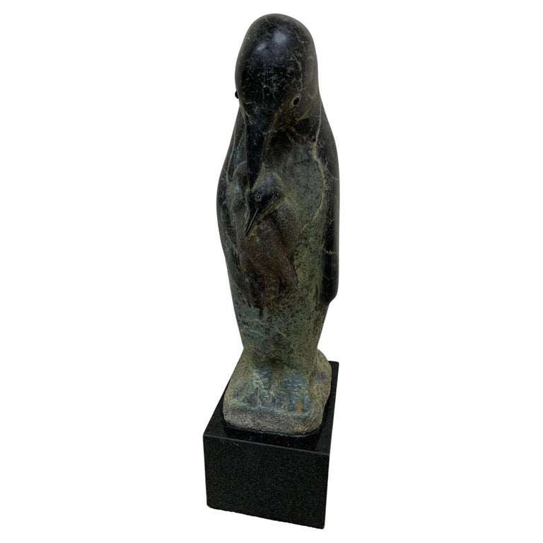 Modernist Art Deco Marble Penguin Sculpture by Jose De Creeft C.1950’s