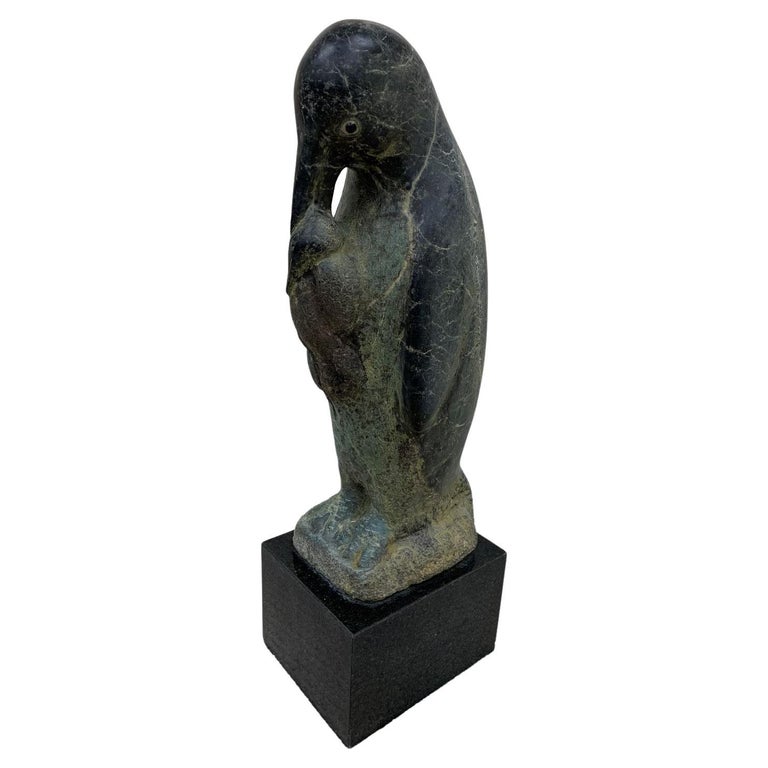 Modernist Art Deco Marble Penguin Sculpture by Jose De Creeft C.1950’s