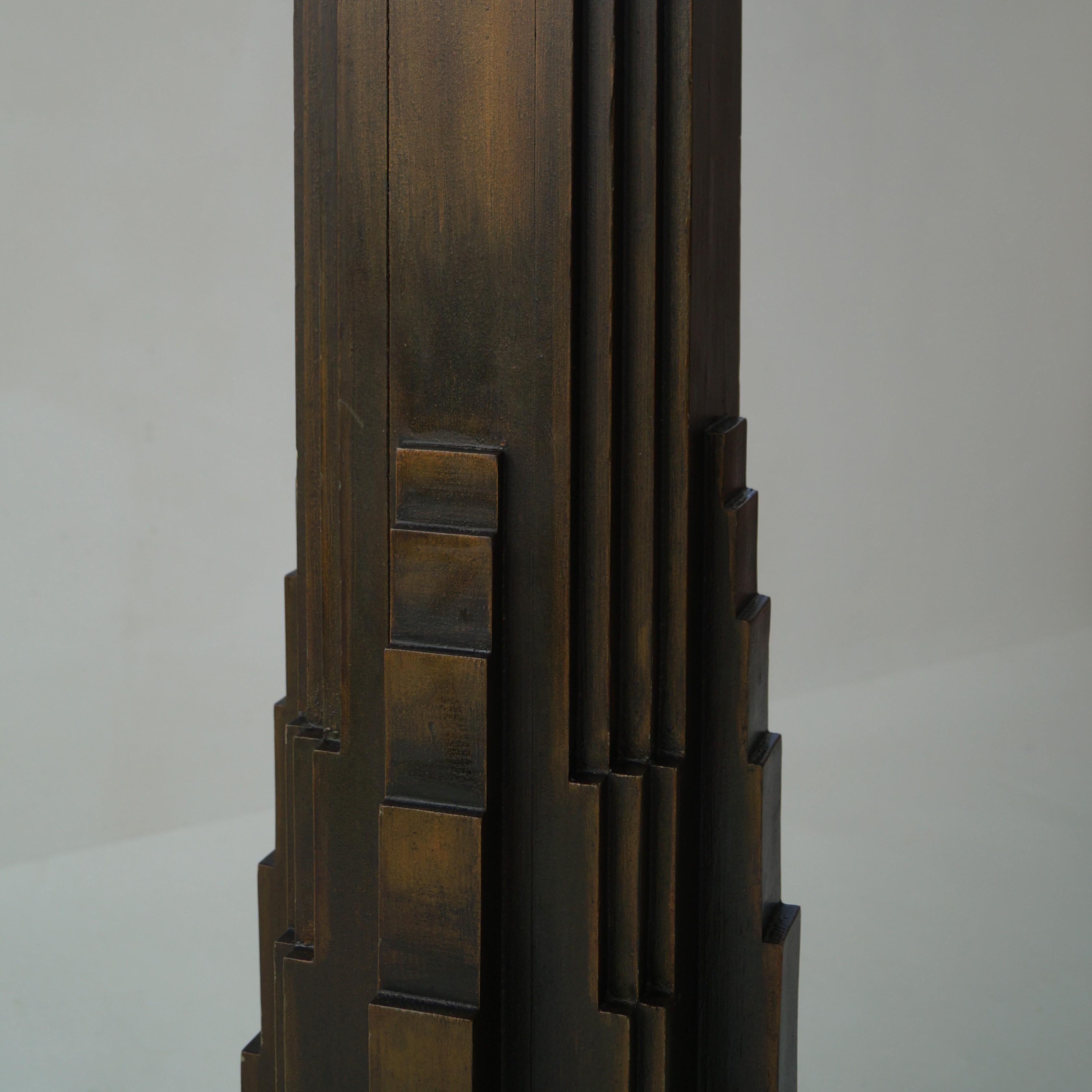 Modernist Art Deco pedestal or plinth, 1930s, Belgium 5