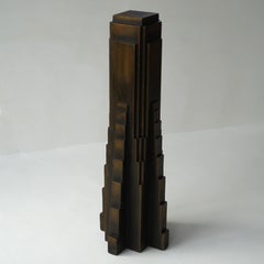 Modernist Art Deco pedestal or plinth, 1930s, Belgium