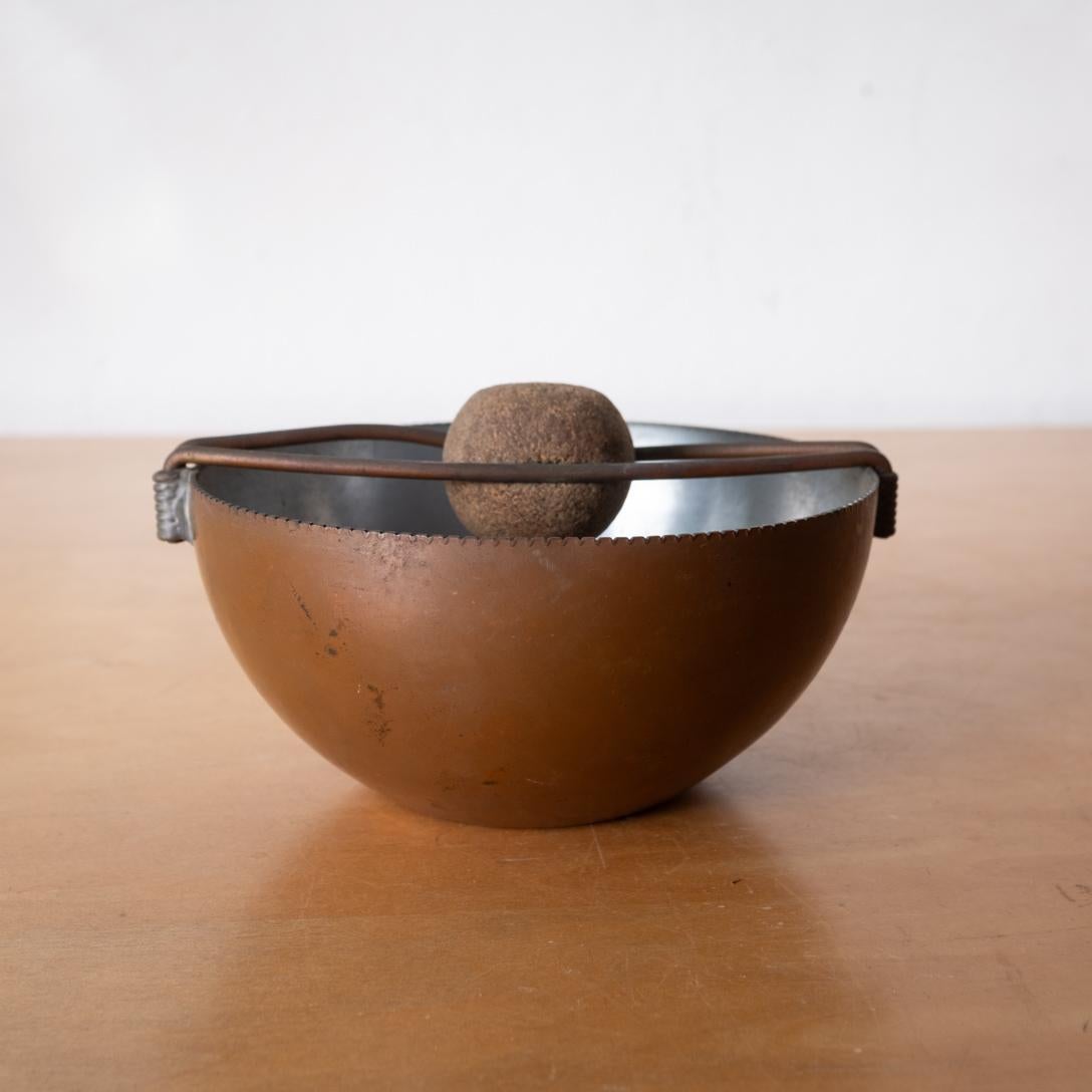 Cendrier Moderniste Art Déco Revere Rome NY Grande Pipe à Cigare en Cuivre en vente 7