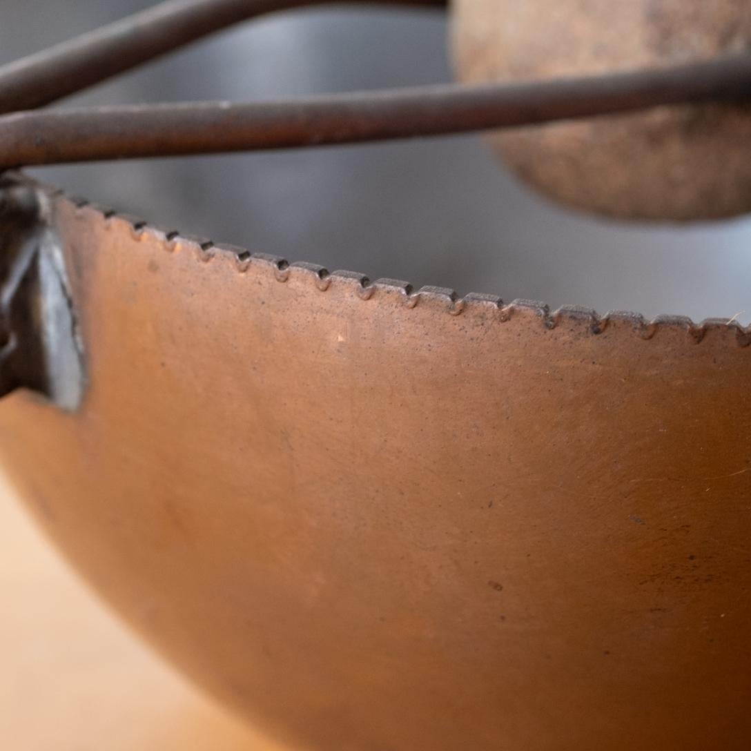 Cendrier Moderniste Art Déco Revere Rome NY Grande Pipe à Cigare en Cuivre en vente 8