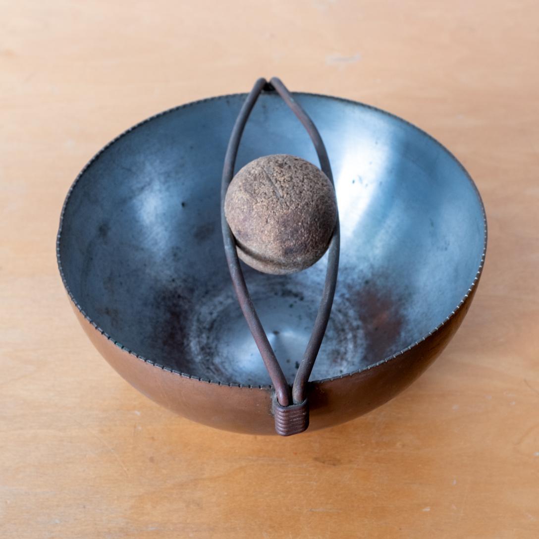 Cendrier Moderniste Art Déco Revere Rome NY Grande Pipe à Cigare en Cuivre en vente 1