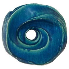 Modernist Art Deco Swirl Ceramic Vase