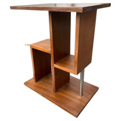 Modernist Art Deco Table, Walnut, France, Circa 1930, Restored Finish