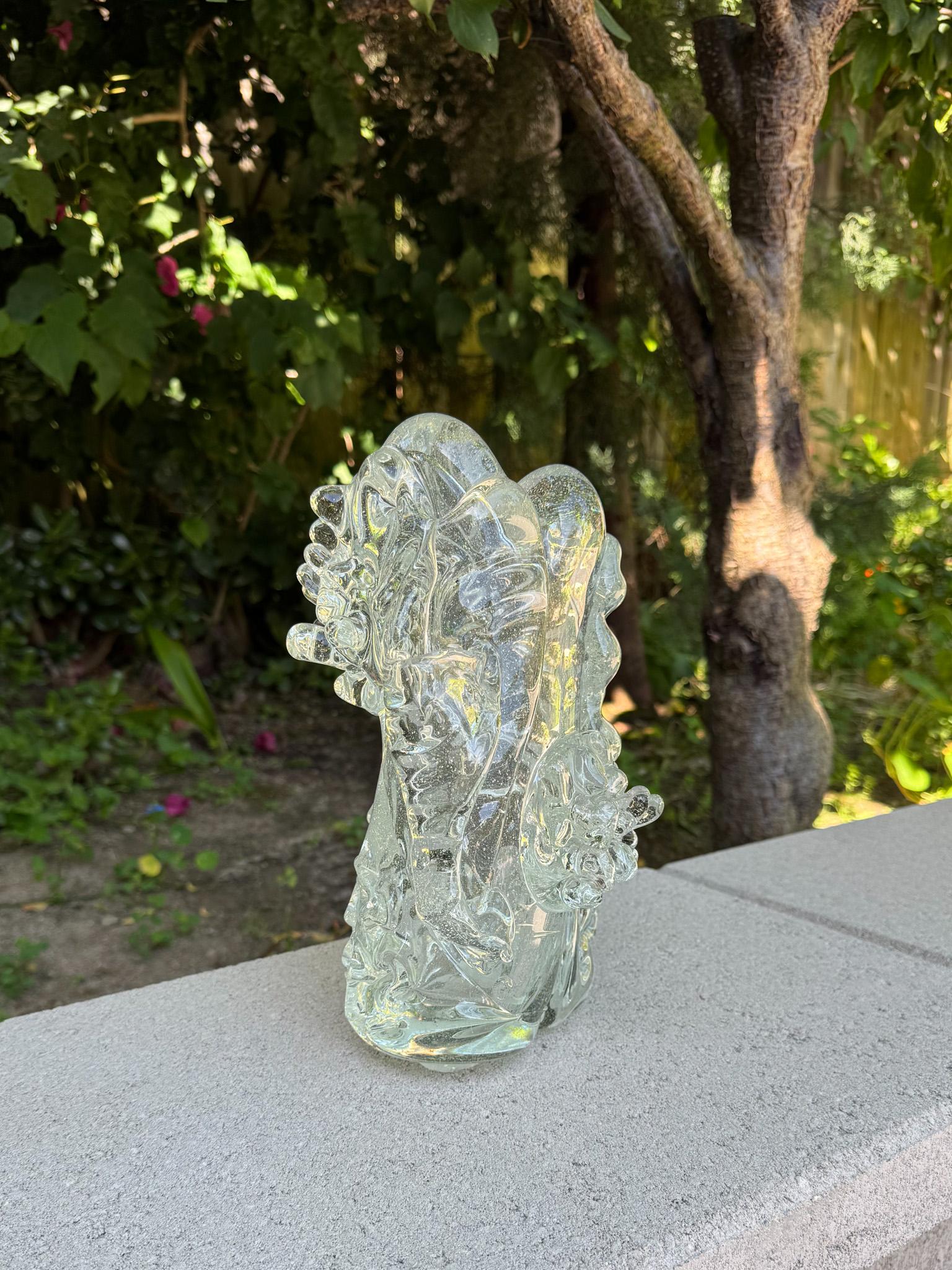 Sconosciuto Scultura di pesce in vetro di arte moderna, 20° secolo in vendita