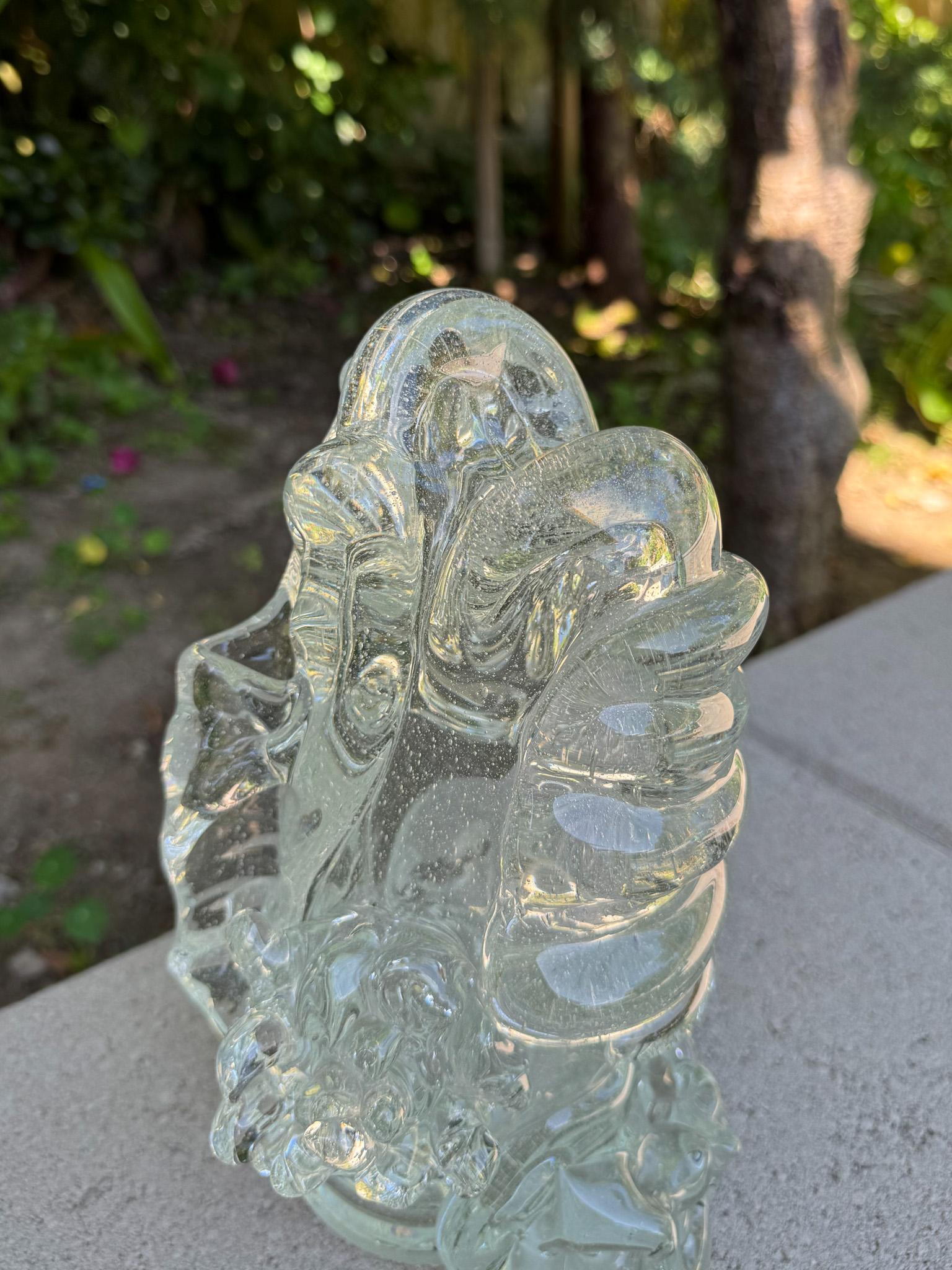 XX secolo Scultura di pesce in vetro di arte moderna, 20° secolo in vendita
