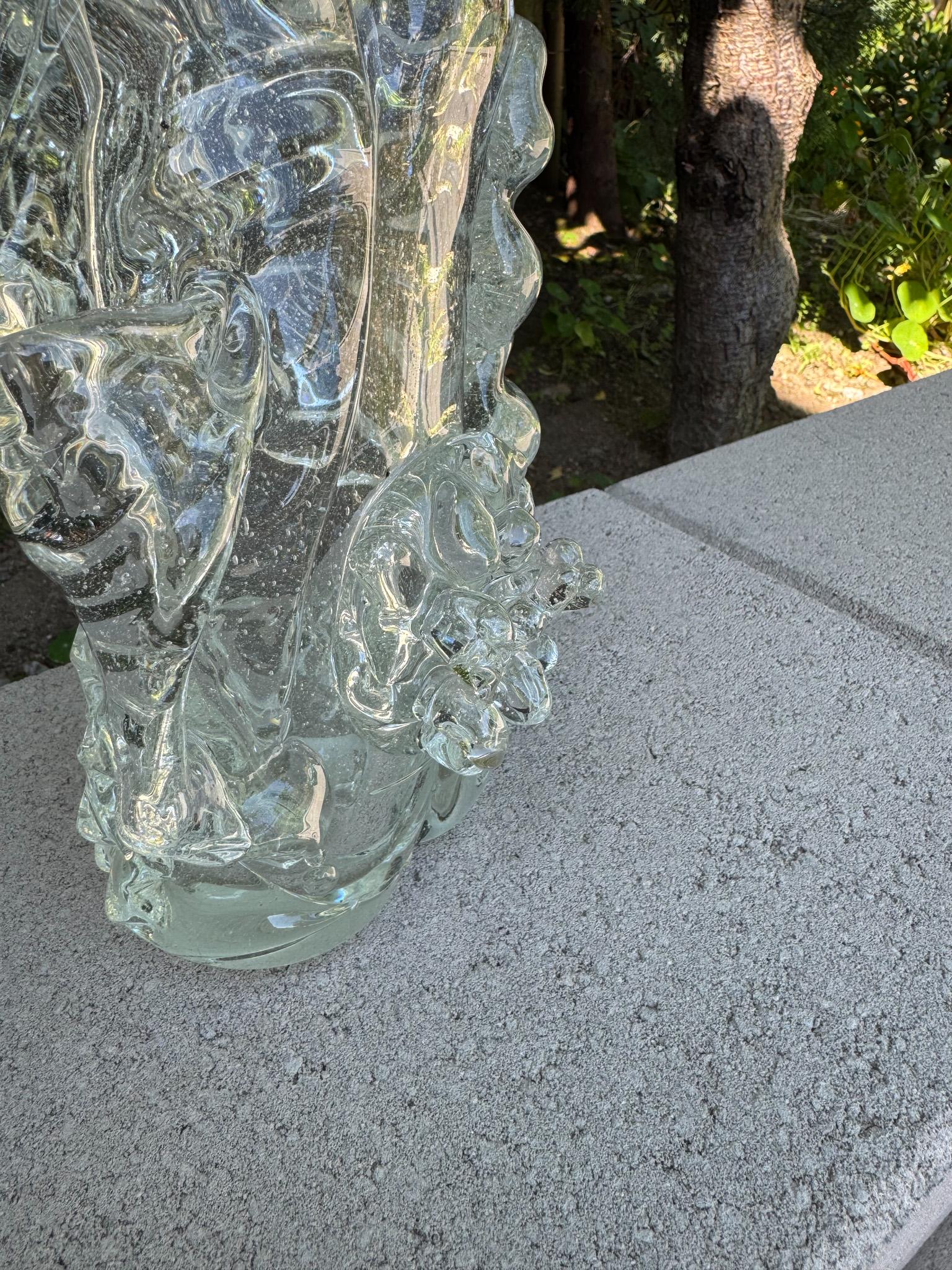 Vetro Scultura di pesce in vetro di arte moderna, 20° secolo in vendita