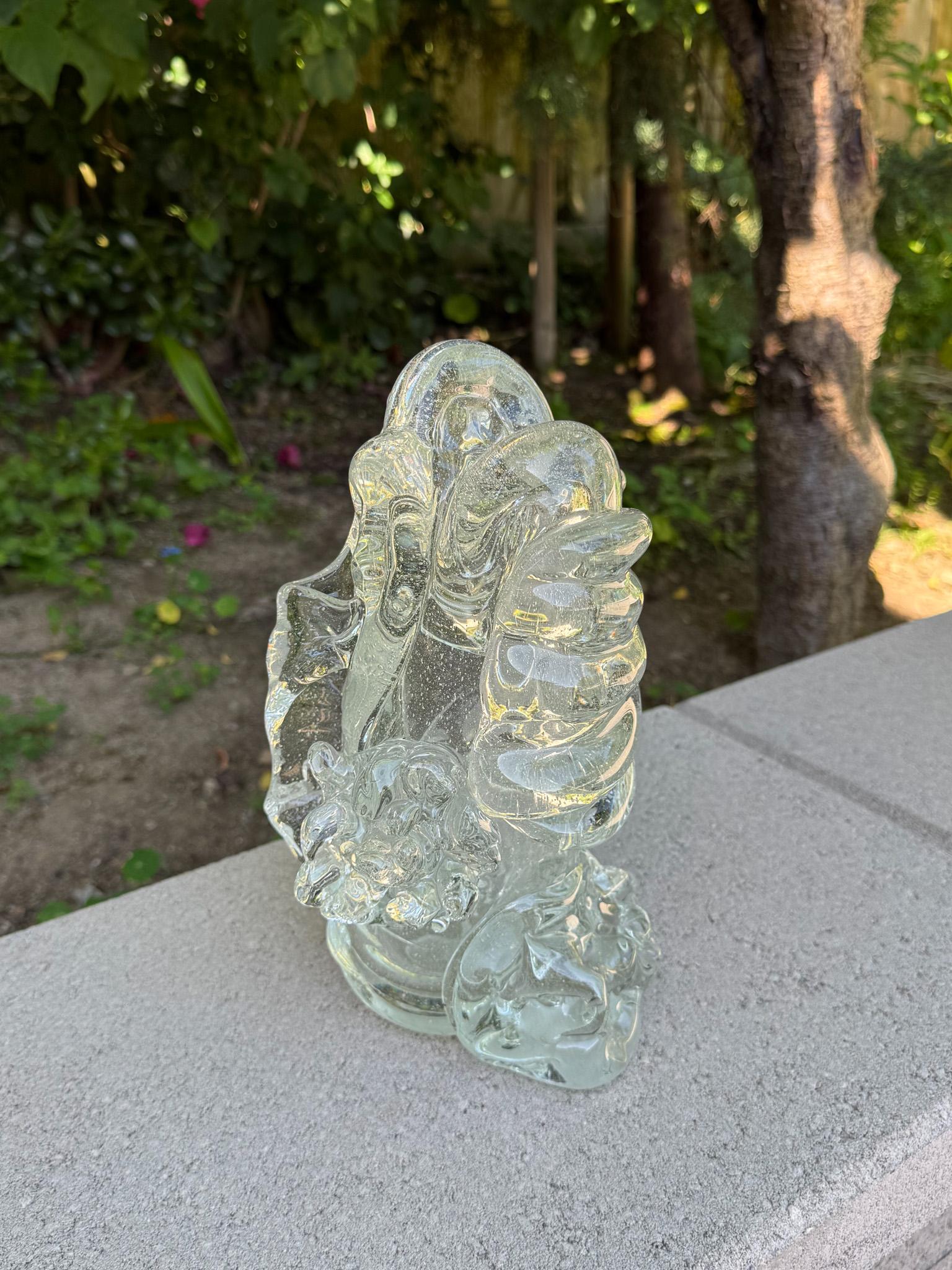 Scultura di pesce in vetro di arte moderna, 20° secolo in vendita 1