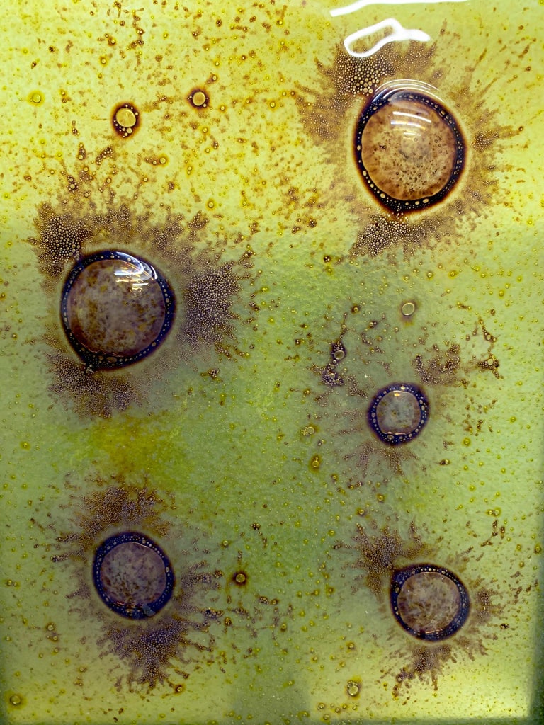 Modernist Art Glass Slip Shade Sconces For Sale at 1stDibs