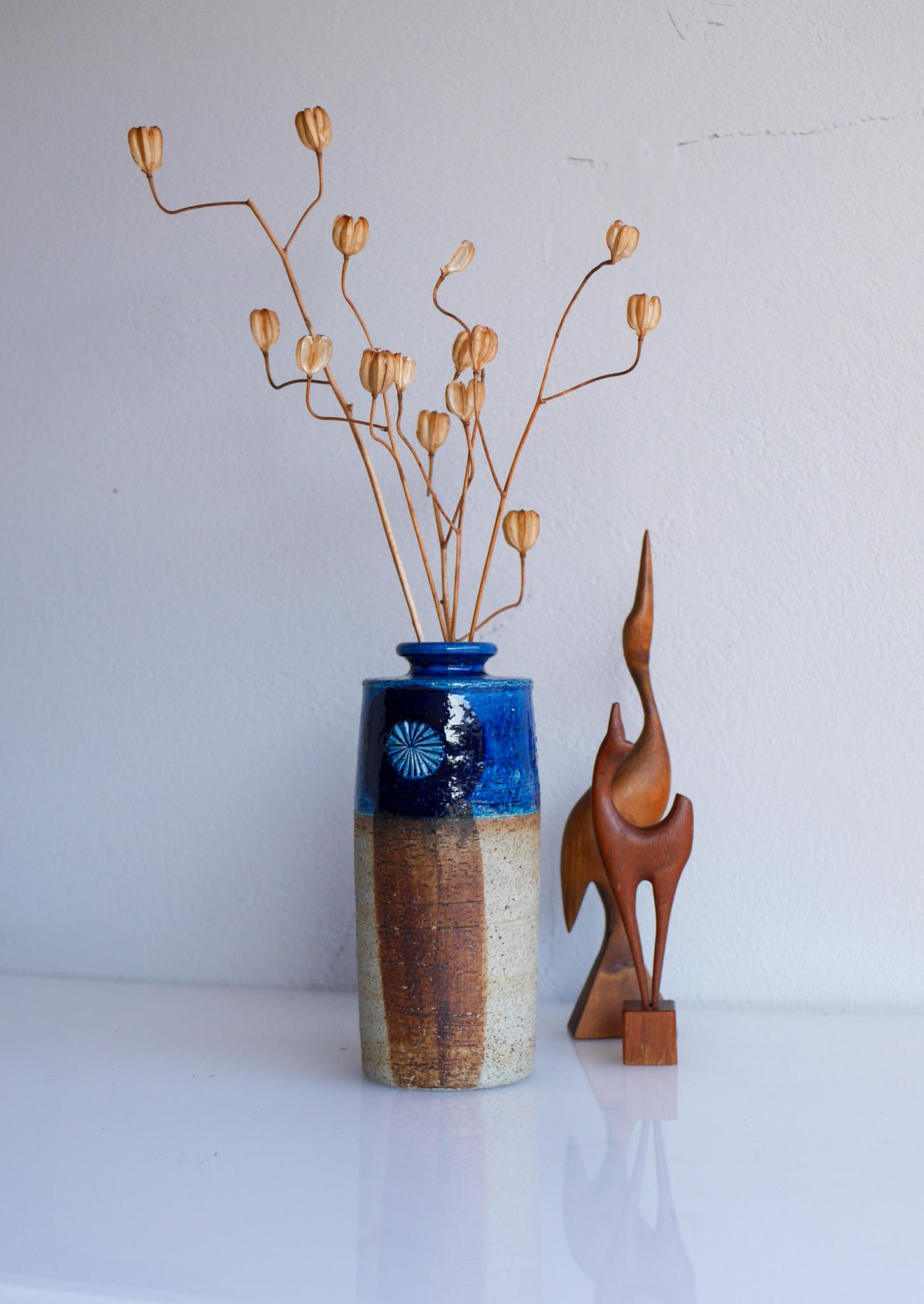 Vase en poterie d'art moderniste d'Inger Persson pour Rörstrand, Suède en vente 2