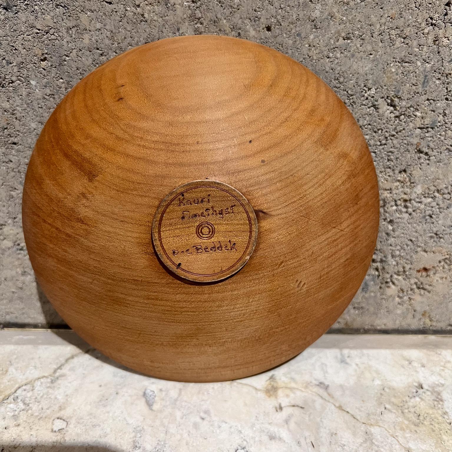 Modernist Art Sculptural Kauri Wood Bowl Beddek NZ For Sale 6