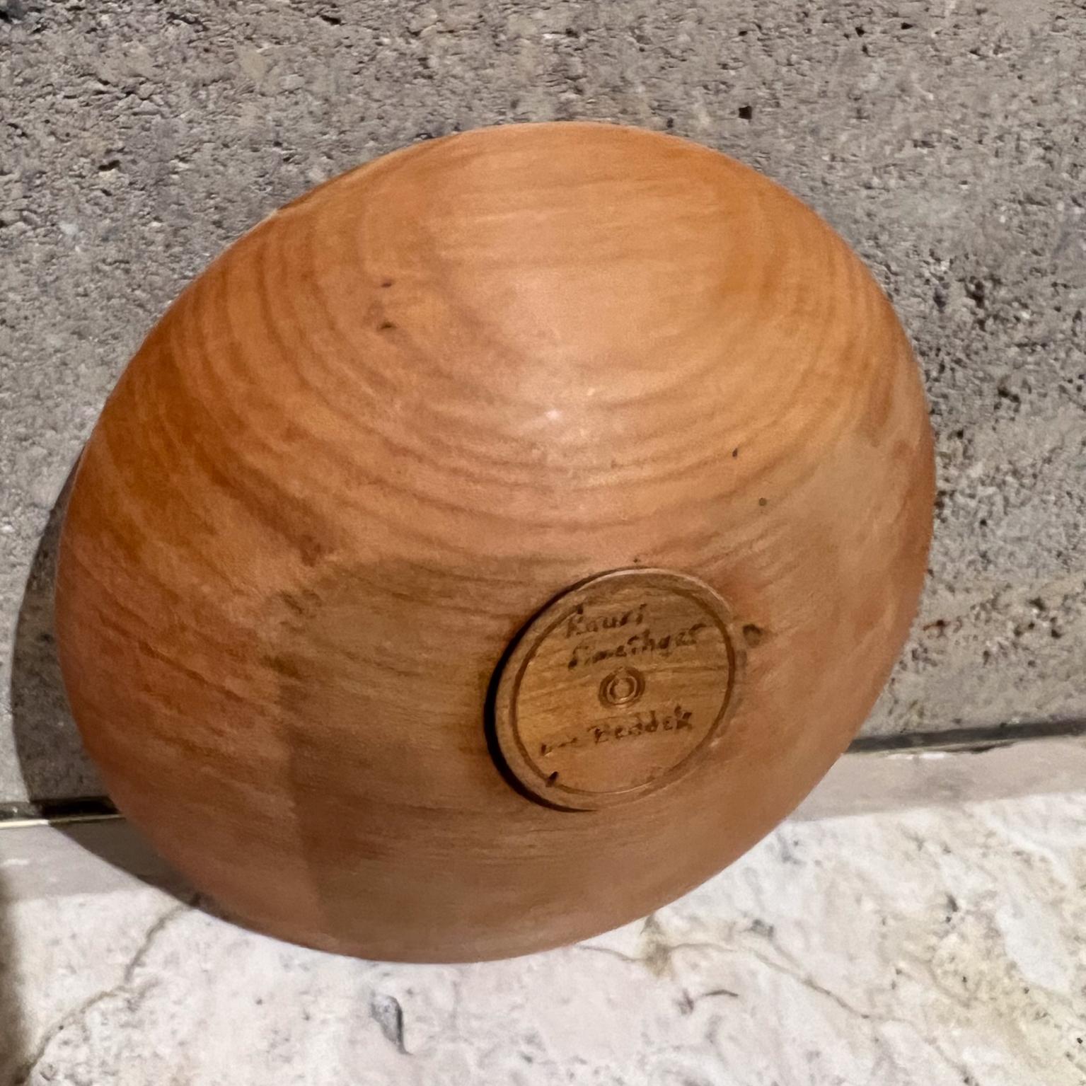 Modernist Art Sculptural Kauri Wood Bowl Beddek NZ For Sale 7