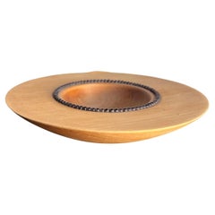 Arte Modernista Tazón Escultural de Madera de Kauri Beddek NZ