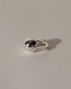 Modernist Articulated Ball Ring Sterling Silver Size 4