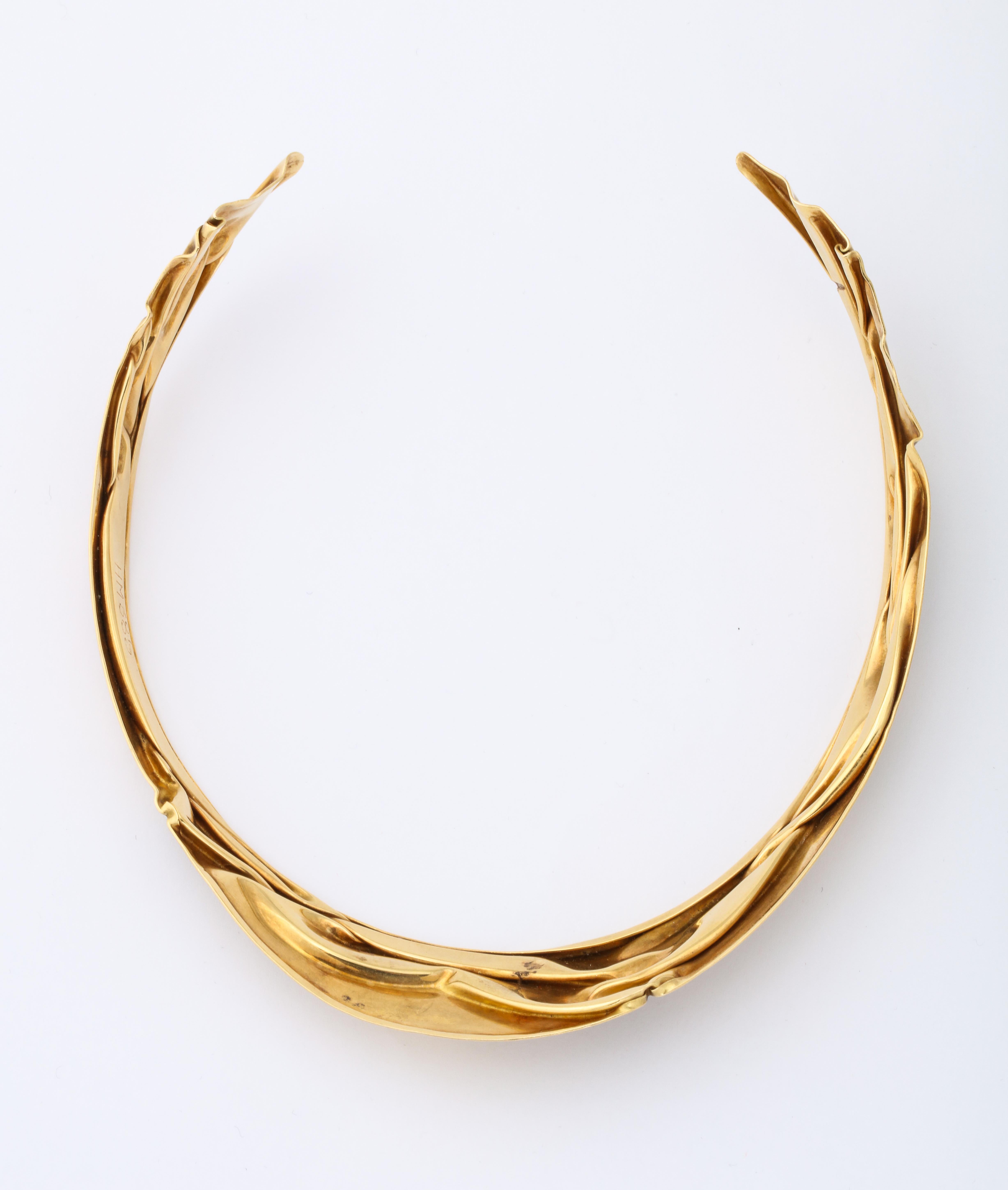 Modernist Articulated Gold Collar 1