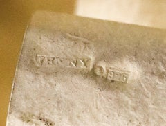 MODERNIST Artist Studio Vessel In .925 Sterling Silver With White Powder Enamel