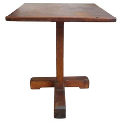 Modernist Arts & Crafts Wood Side Table