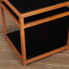 Modernistischer zweistufiger Sofatisch aus Eschenholz von Edward Wormley für Dunbar