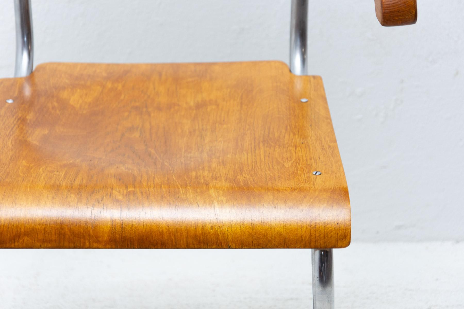 Modernistischer B43- Tabular-Schreibtischstuhl von Mart Stam, 1950er Jahre im Angebot 6