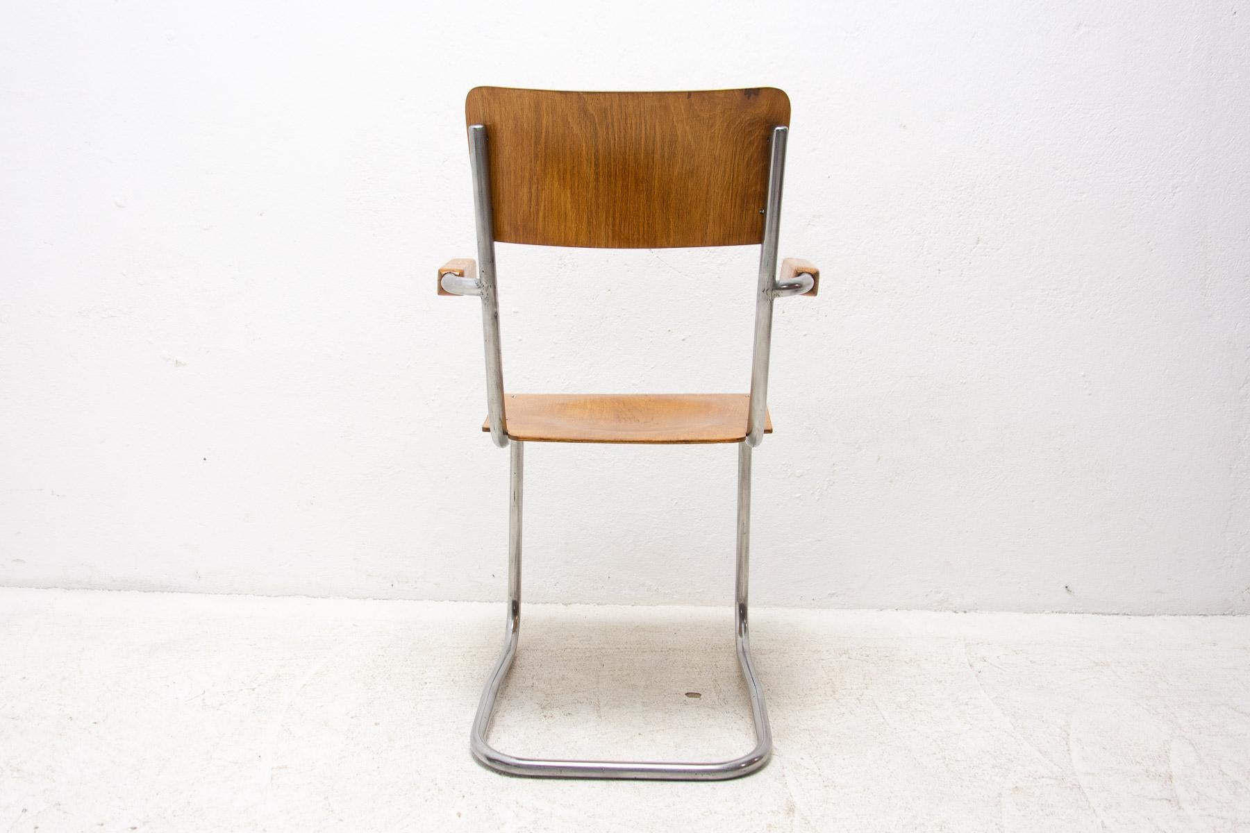 20th Century Modernist B43 Tabular Desk Chair by Mart Stam, 1950s For Sale