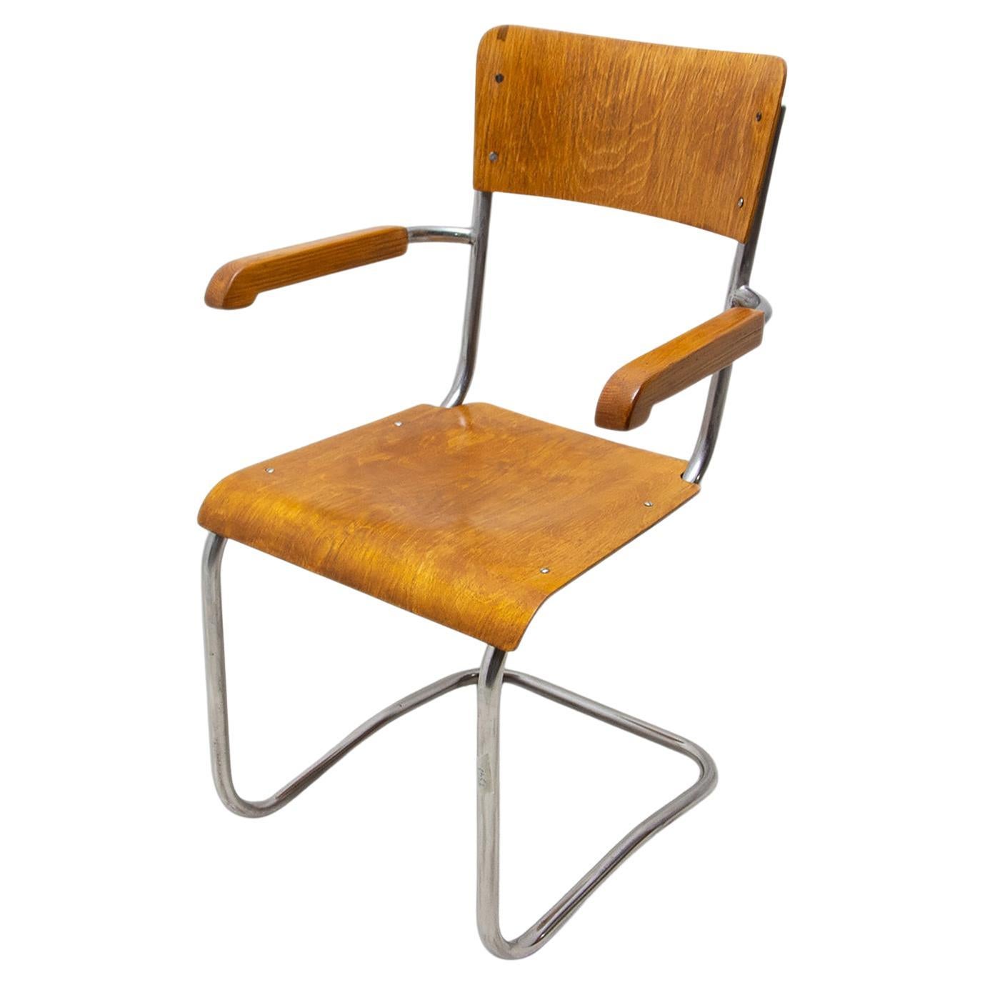 Modernist B43 Tabular Desk Chair by Mart Stam, 1950s For Sale