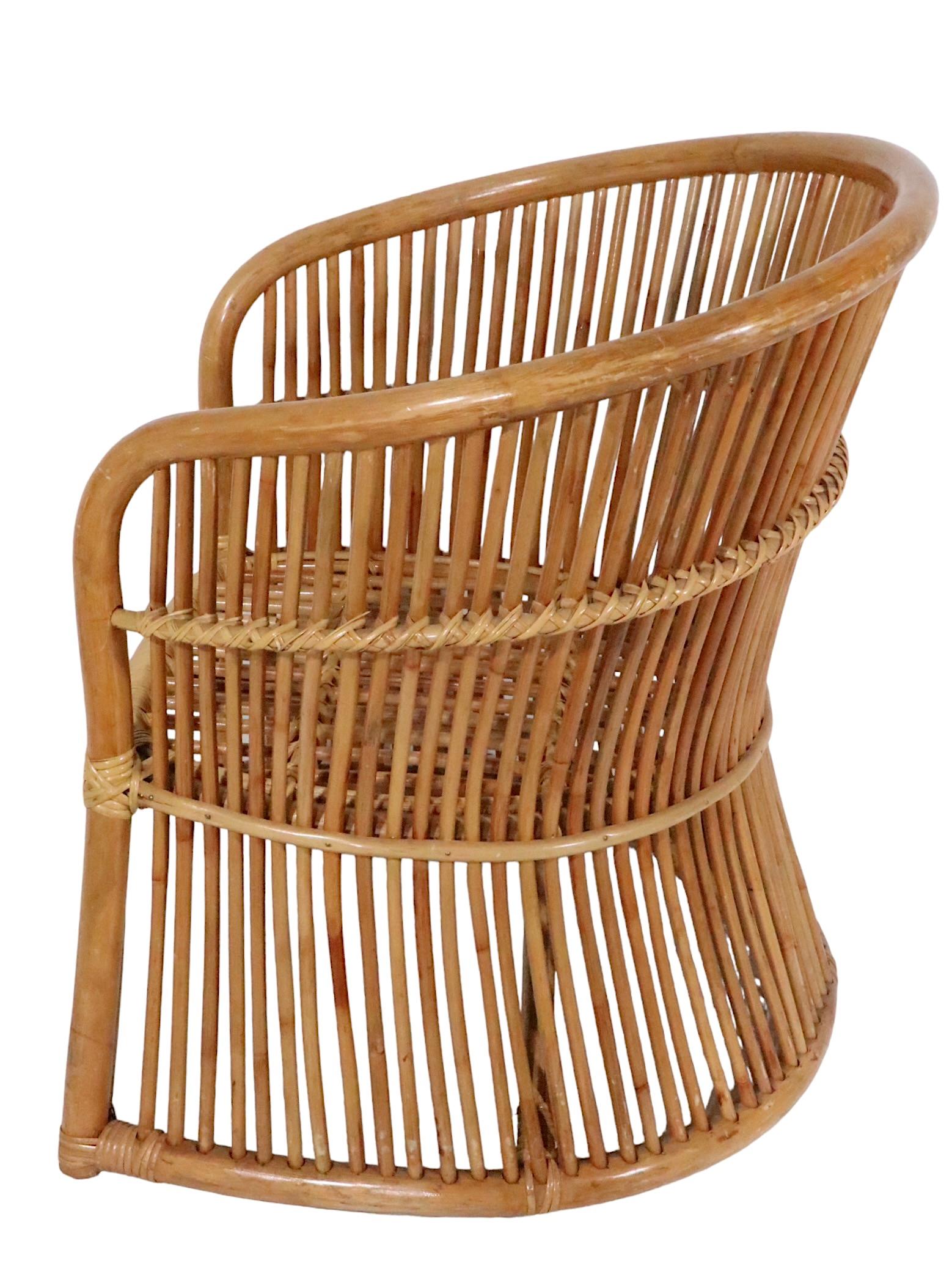 bamboo tub chair