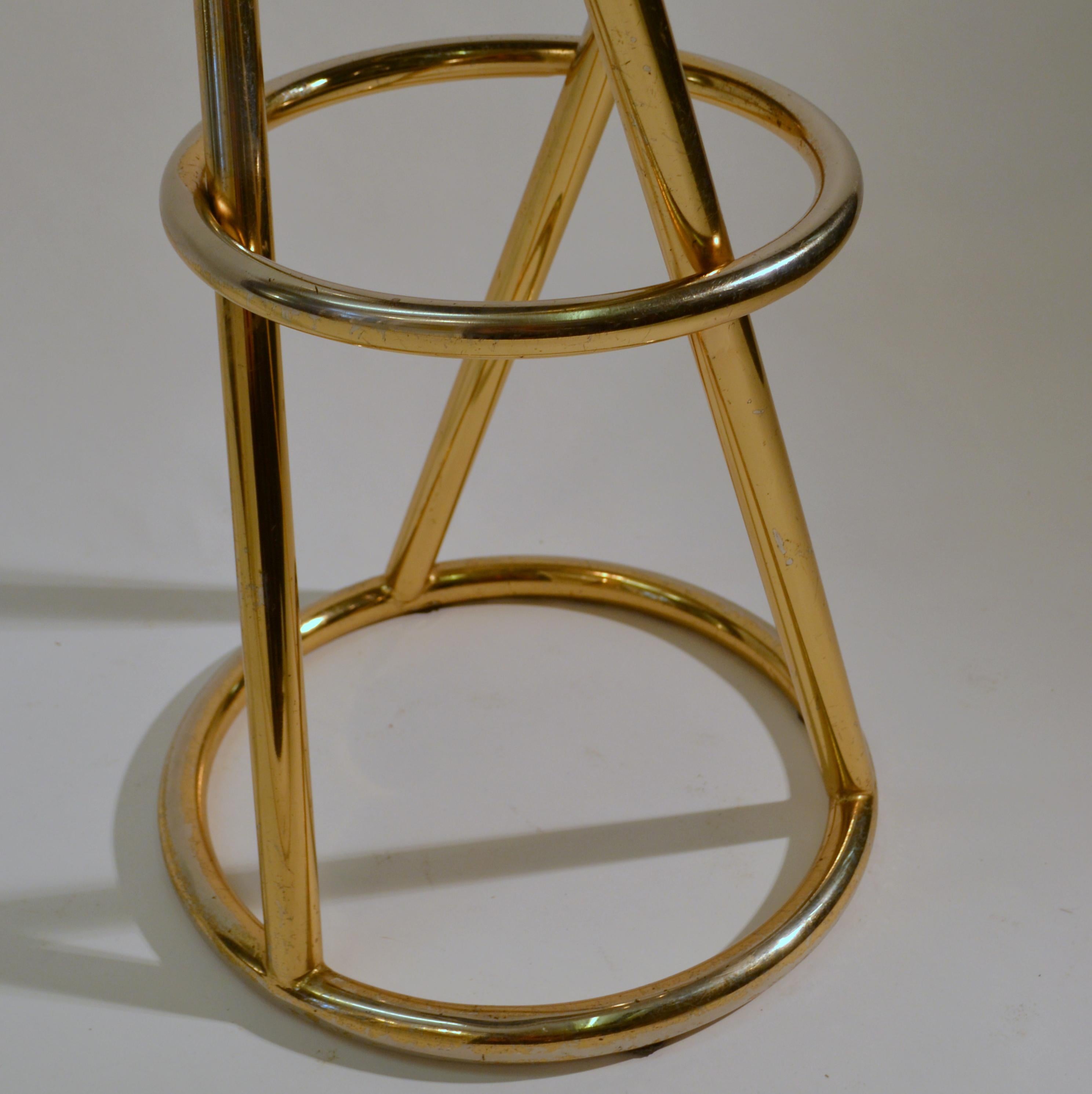 Modernist Bar Stools by Pierre Chareau in Tubular Brass or Chrome 9