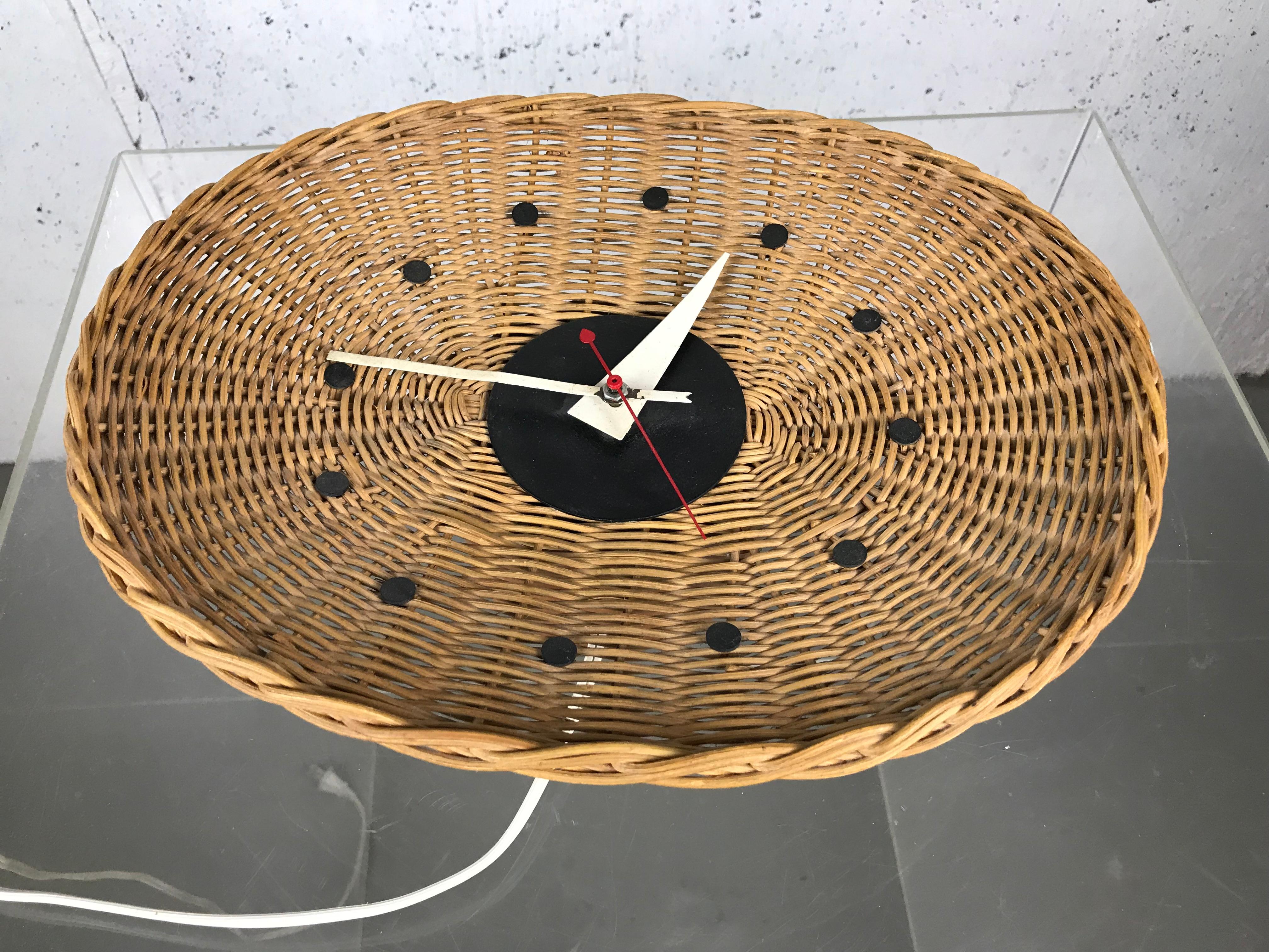 Modernist Basket Wall Clock by George Nelson & Irving Harper for Howard Miller 2