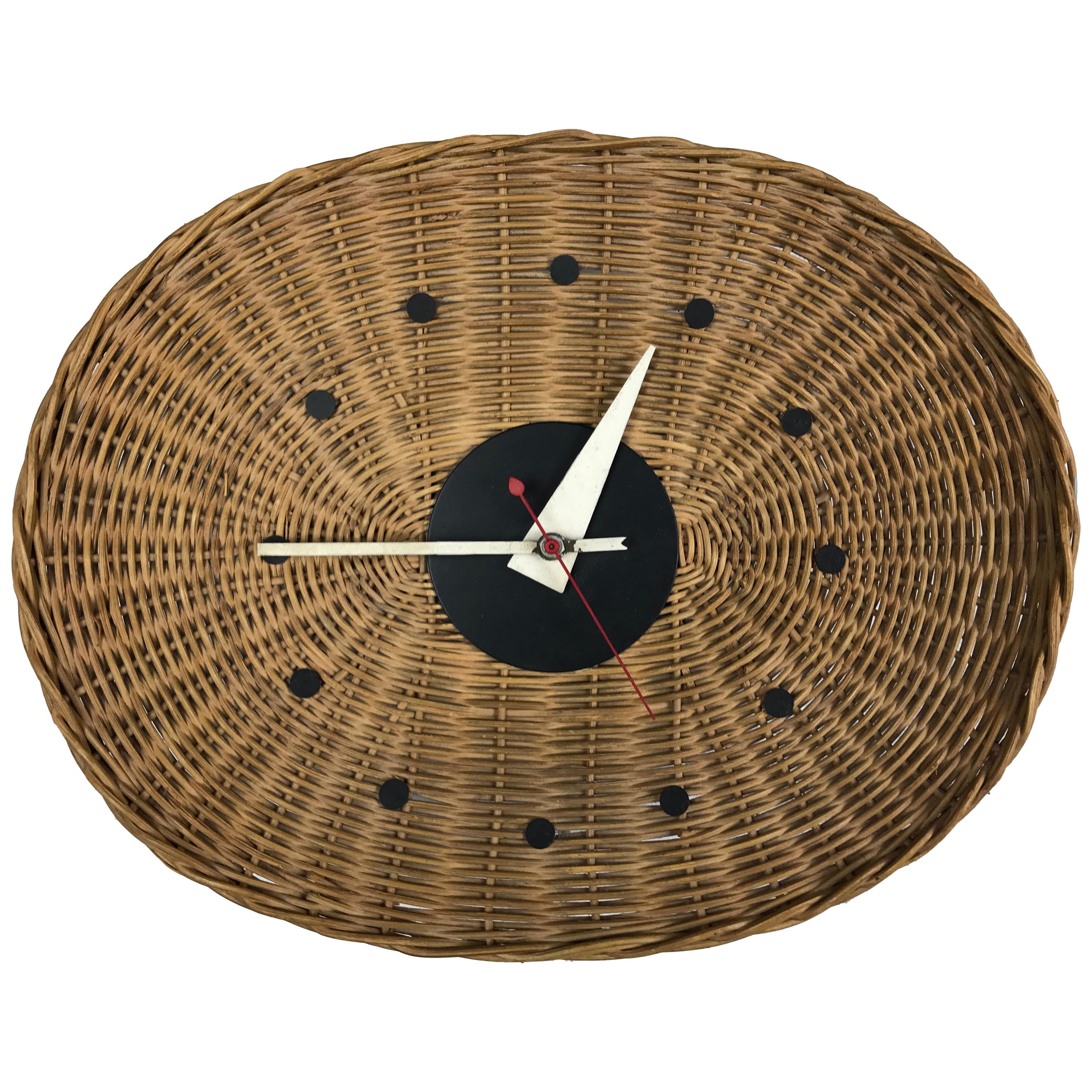 Modernist Basket Wall Clock by George Nelson & Irving Harper for Howard Miller
