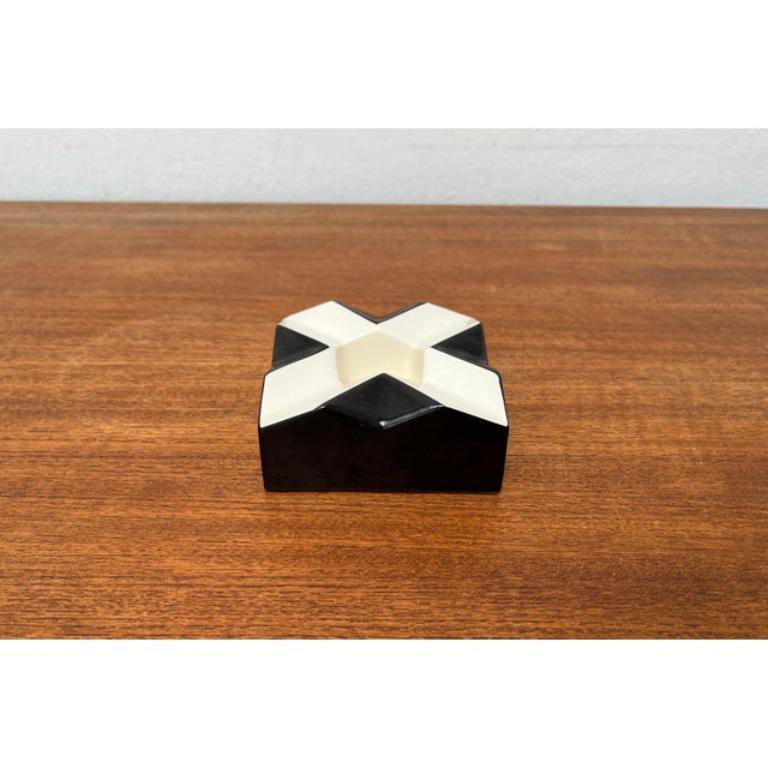 Cenicero de cerámica checo modernista Bauhaus Repro de Vlastislav Hofman Alemán en venta