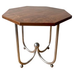 Modernist Bauhaus octagonal side table