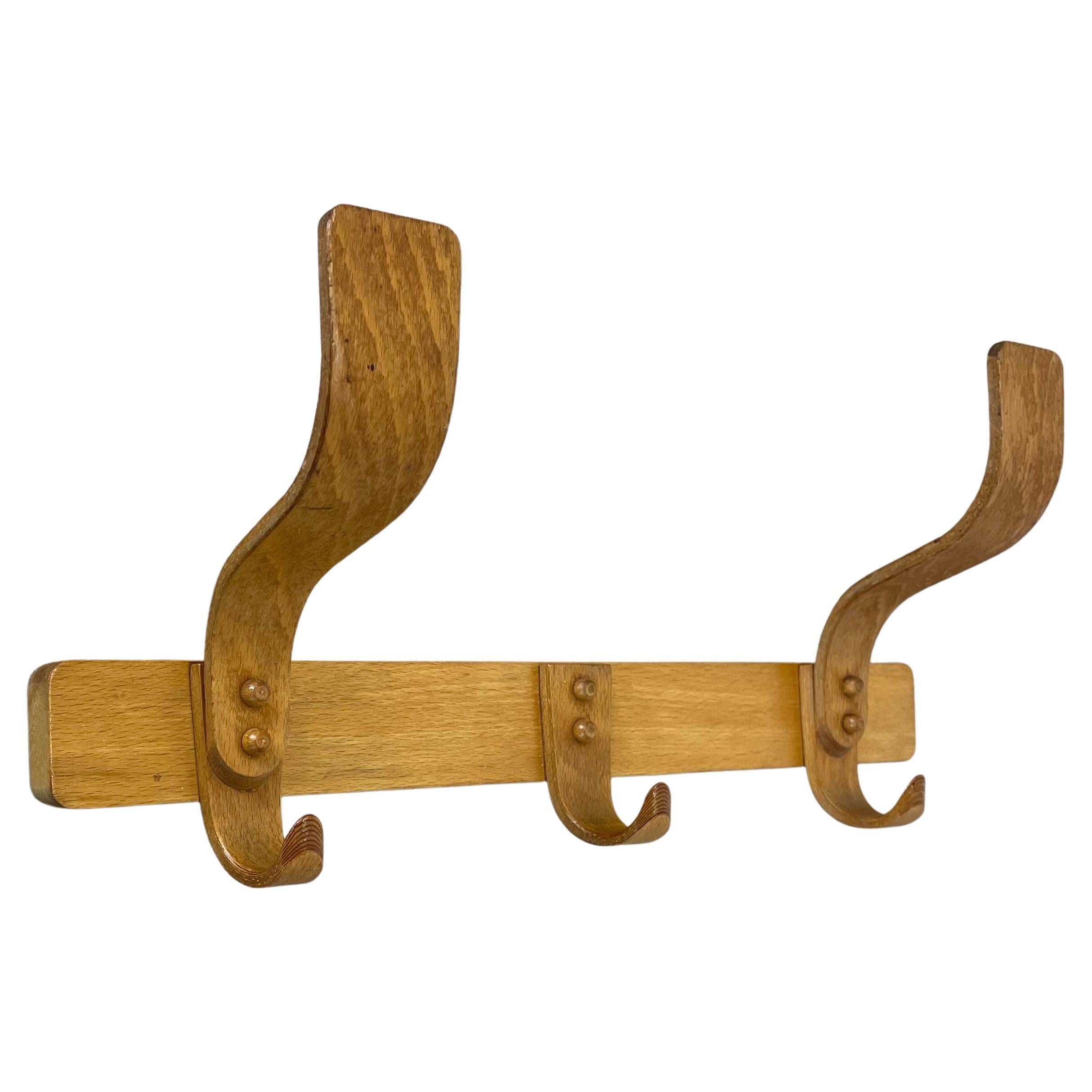 Modernist Bauhaus Wardrobe Hook Coat Rack Element by Bruno Paul, Germany, 1930s For Sale