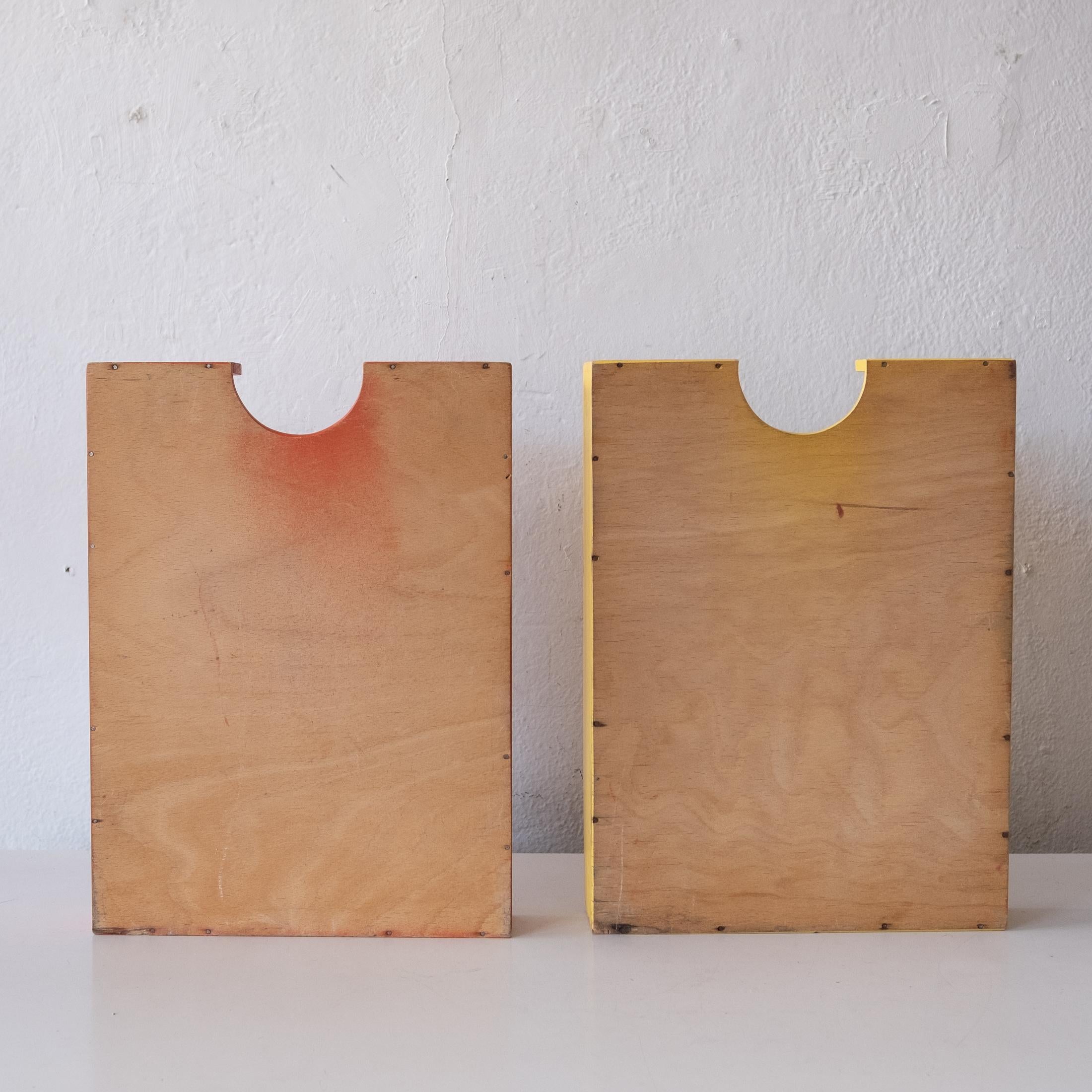 Modernist Bauhaus Wood Letter Trays For Sale 1