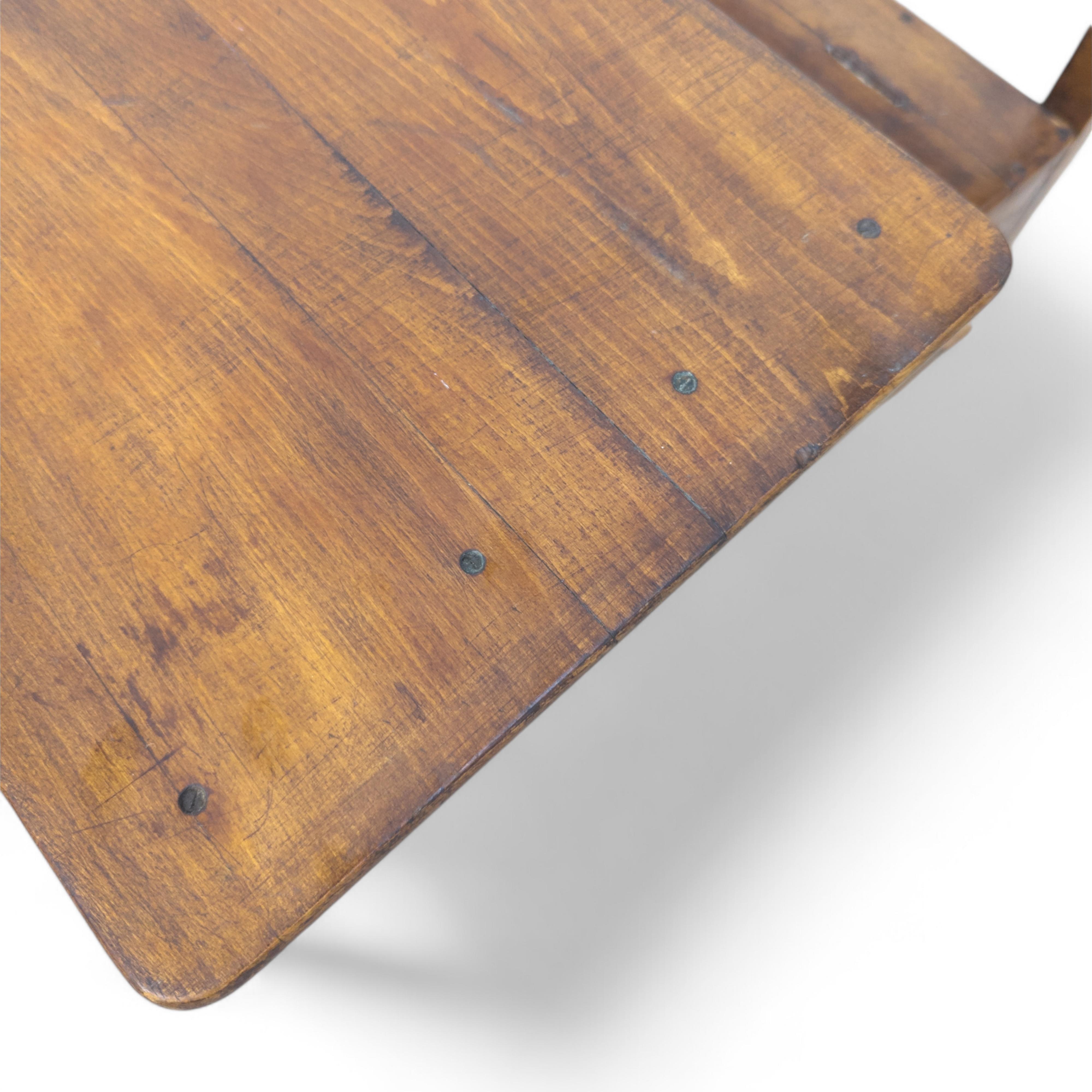 Modernist Bauhaus wooden kids folding school desk, 1920s For Sale 9