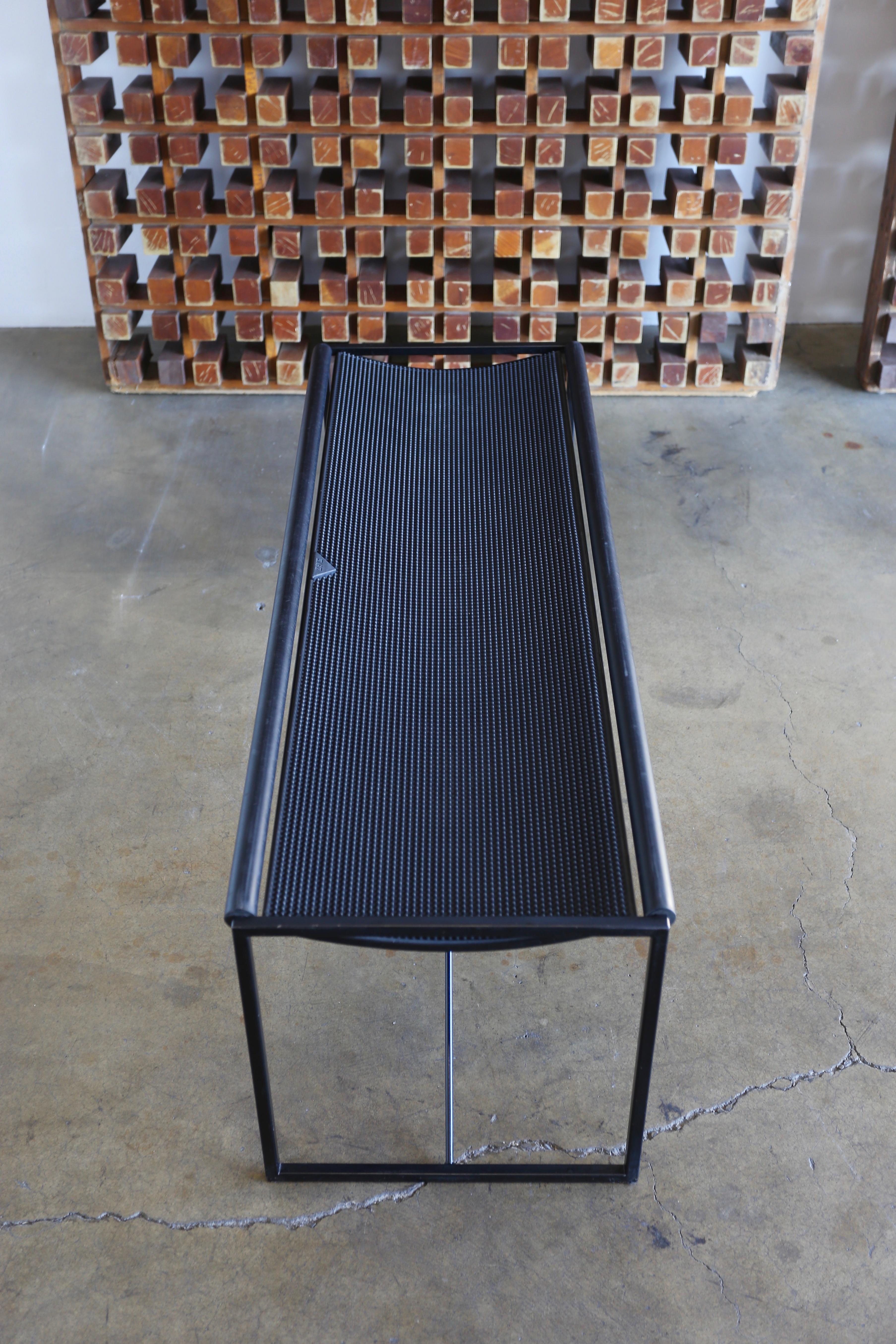 Modernist Bench by Maurizio Peregalli for Zeus, Italy, 1980s In Good Condition In Costa Mesa, CA