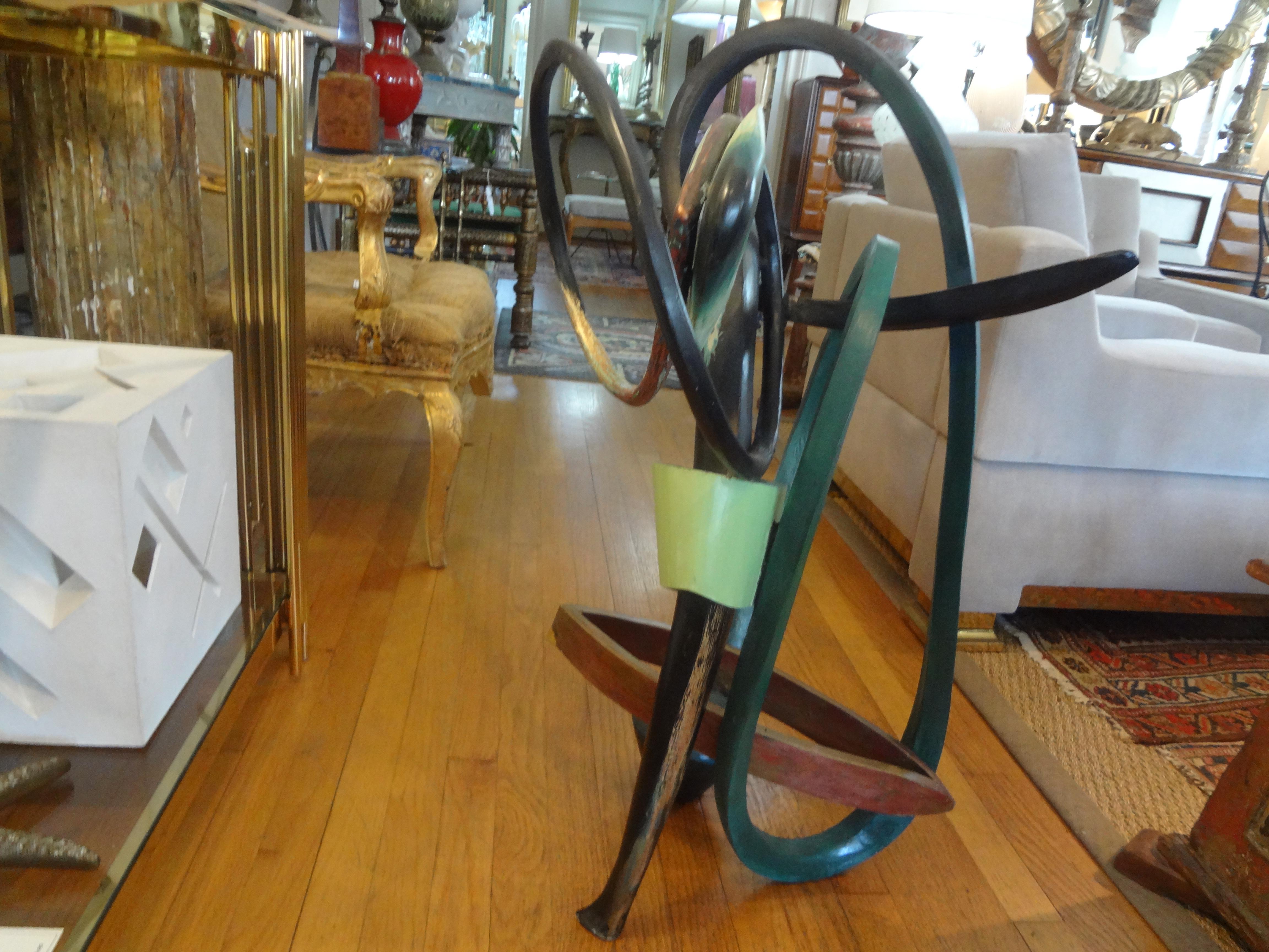 Mid-Century Modern Modernist Bentwood Abstract Sculpture For Sale