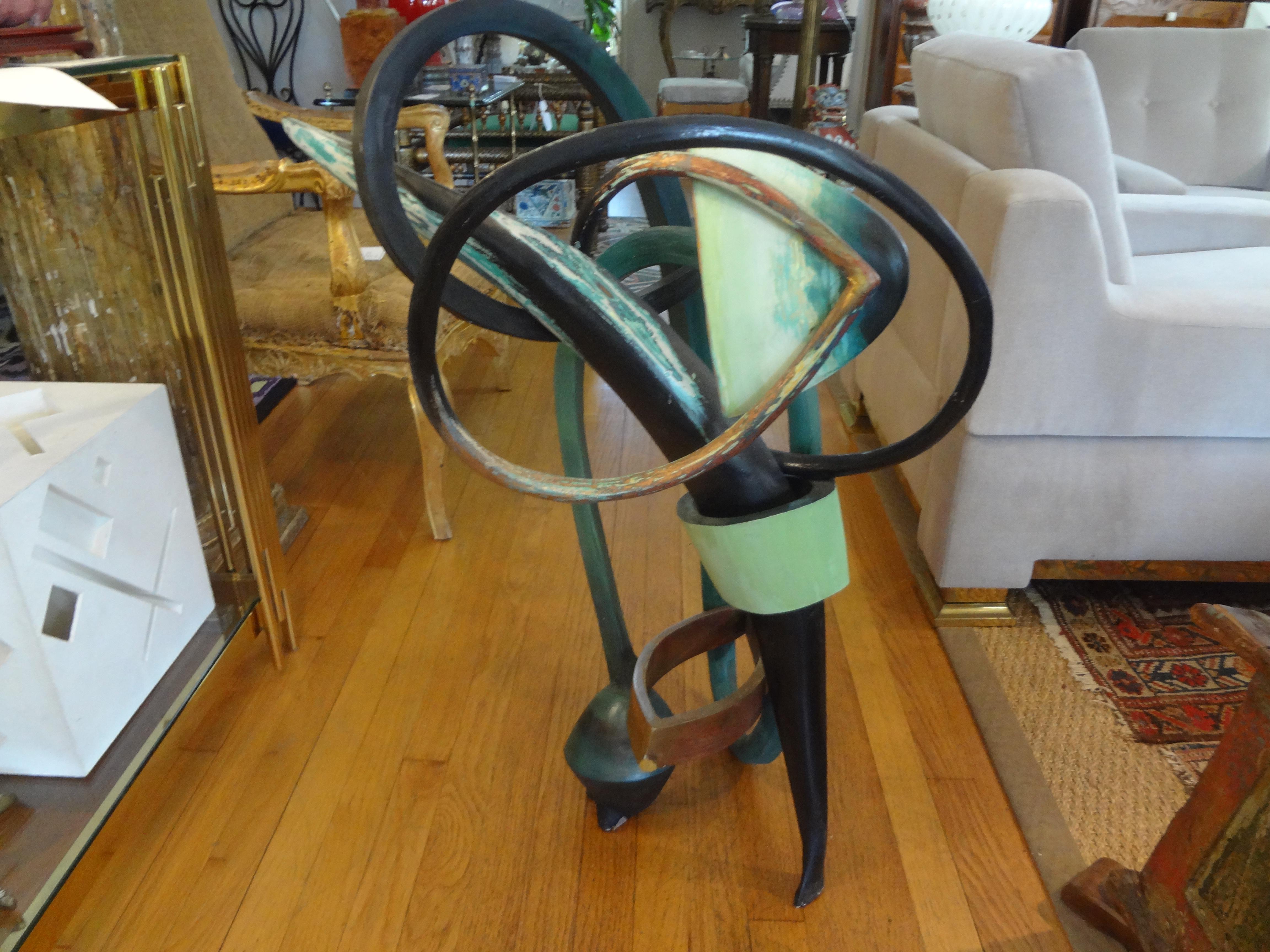 Late 20th Century Modernist Bentwood Abstract Sculpture For Sale