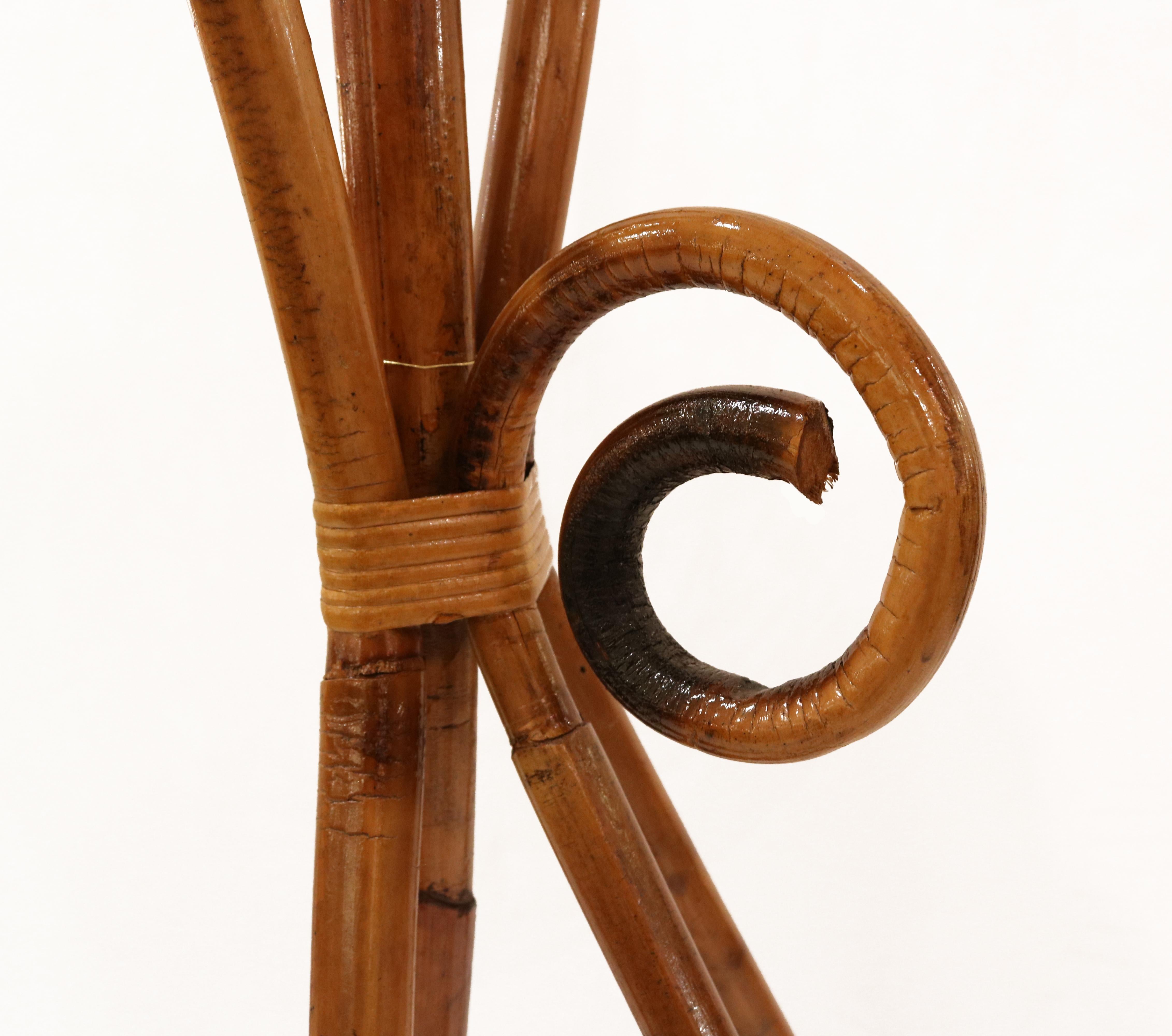 Late 20th Century Modernist Bentwood ' Birdcage ' Floor Lamp
